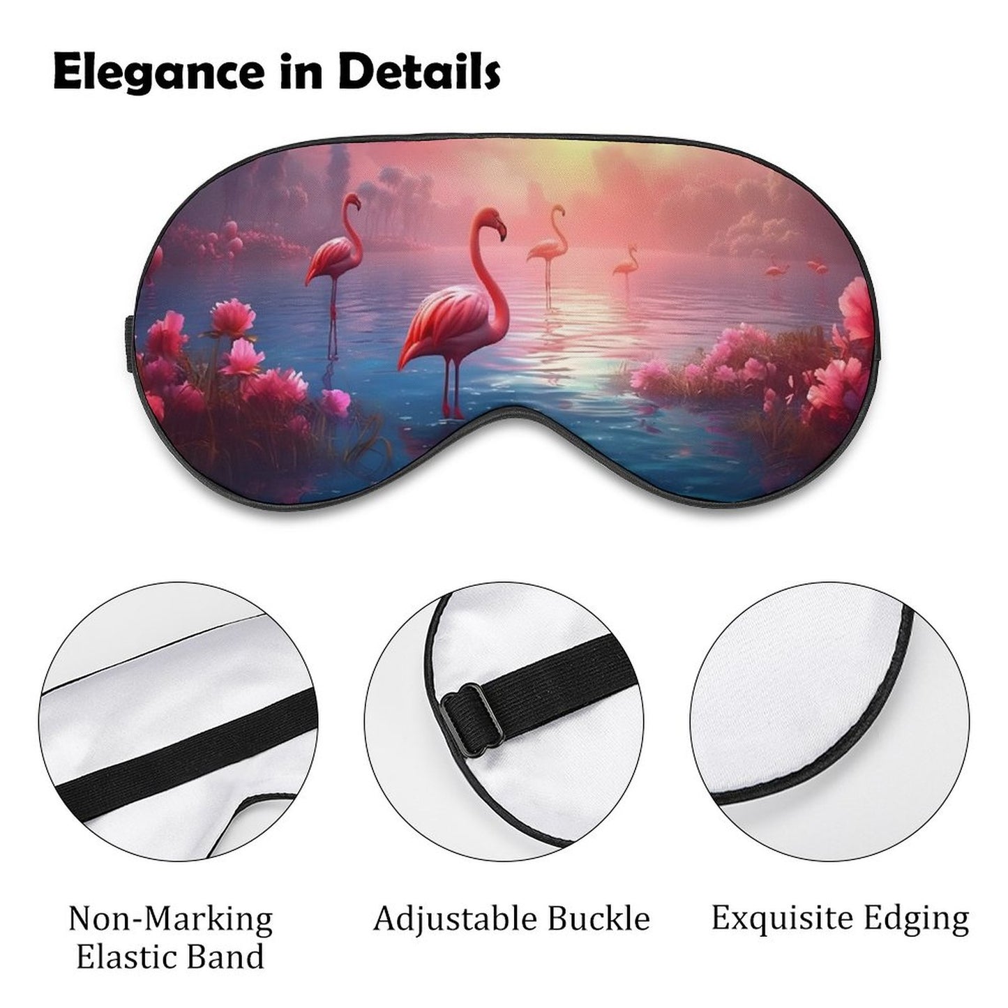 Sleep Mask Flamingos HSM01A004 normal-online-PERSONAL DESIGN