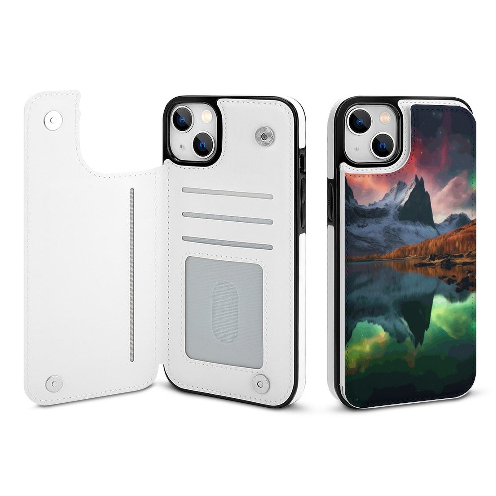 Mobile Phone Case for Apple IPhone 14 SolarLab_Norwegian_aurora_autumn_mountains_forests_lake_hyper-d_fd6b31eb-d54c-4ac7-9098-1bd7b0c69e9a normal-online-PERSONAL DESIGN
