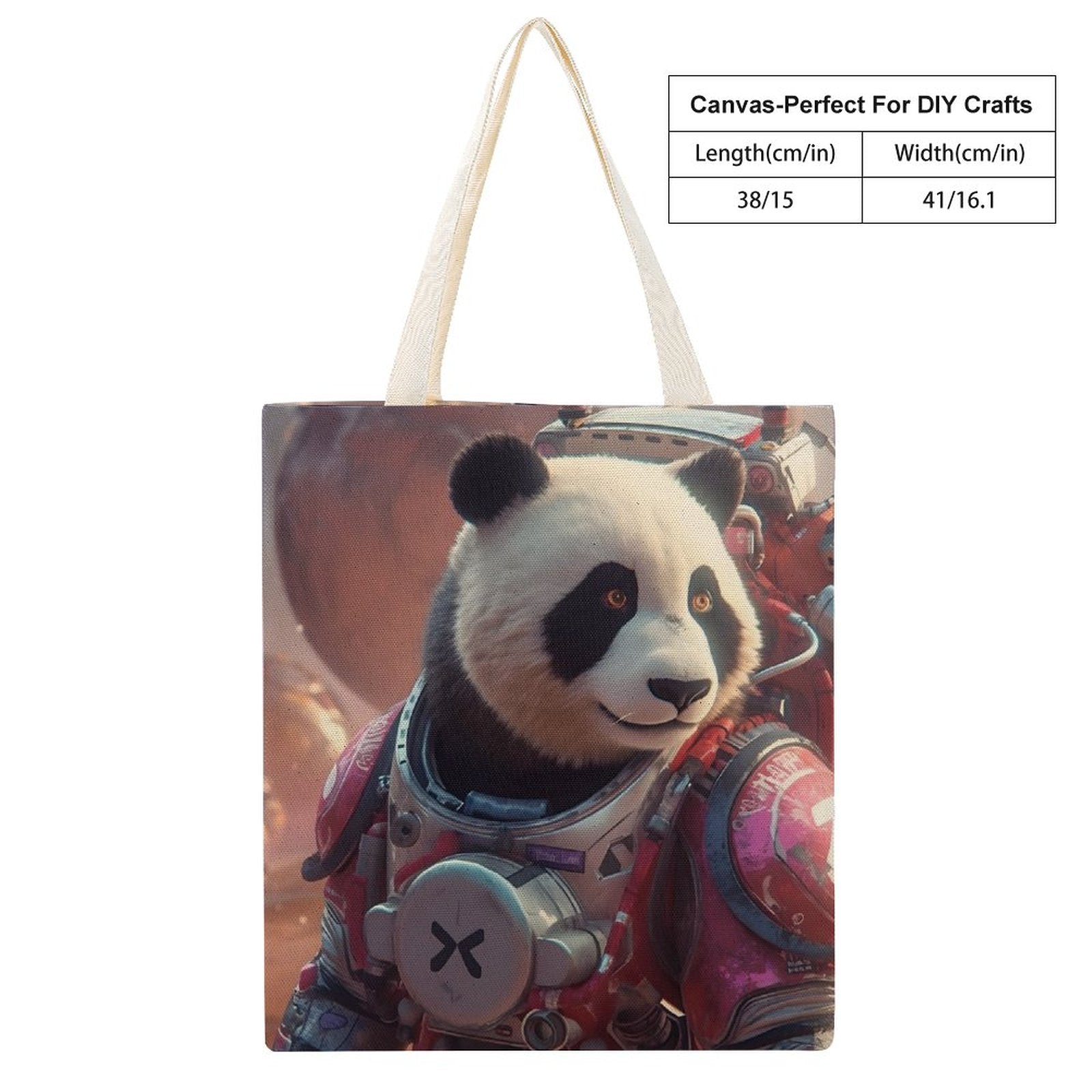 Canvas Tote Bag Double SolarLab_a_Panda_astronaut_walk_on_the_Mars_spaceship_sci-fi_pu_44cd361c-32e6-49e9-b2c6-7ab2577bb9f1 Style-38 38×41cm normal-online-PERSONAL DESIGN
