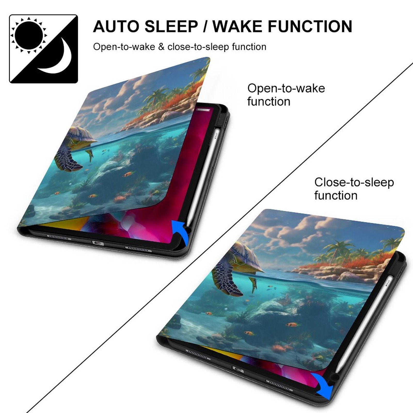 The Ipad Pen Slot Case SolarLab_Sea_turtles_tropical_sea_island_sunlight_hyper-detail__88c311a8-1508-4981-8598-3d2b7de2cfd0 normal-online-PERSONAL DESIGN