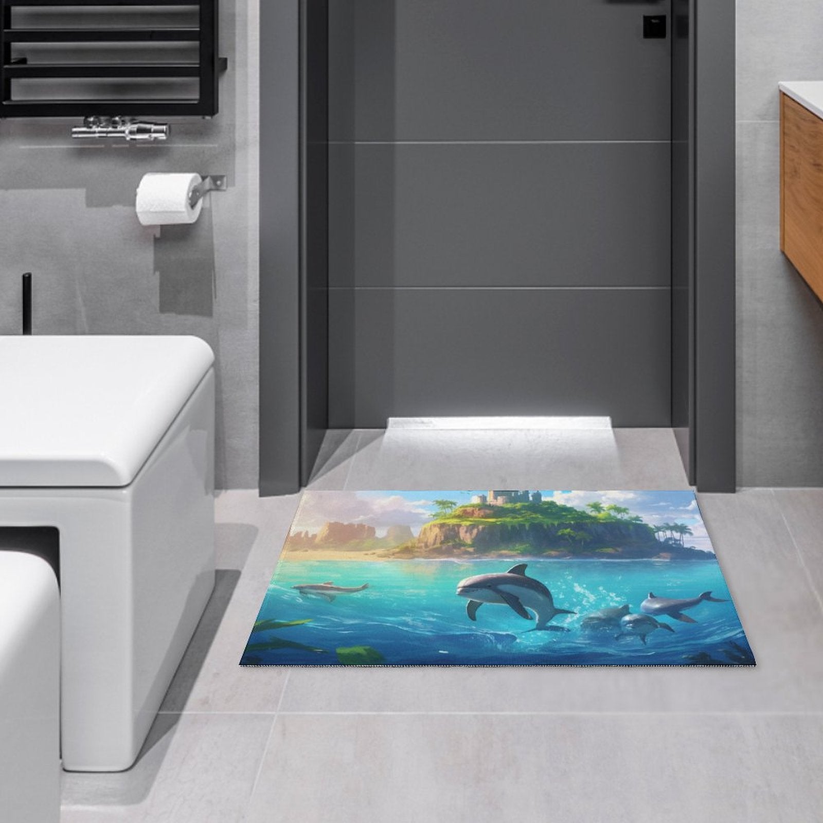 Crystal velvet carpet sea dolphins htc01a007 - iTopMax