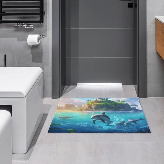 Crystal velvet carpet sea dolphins htc01a007 - iTopMax