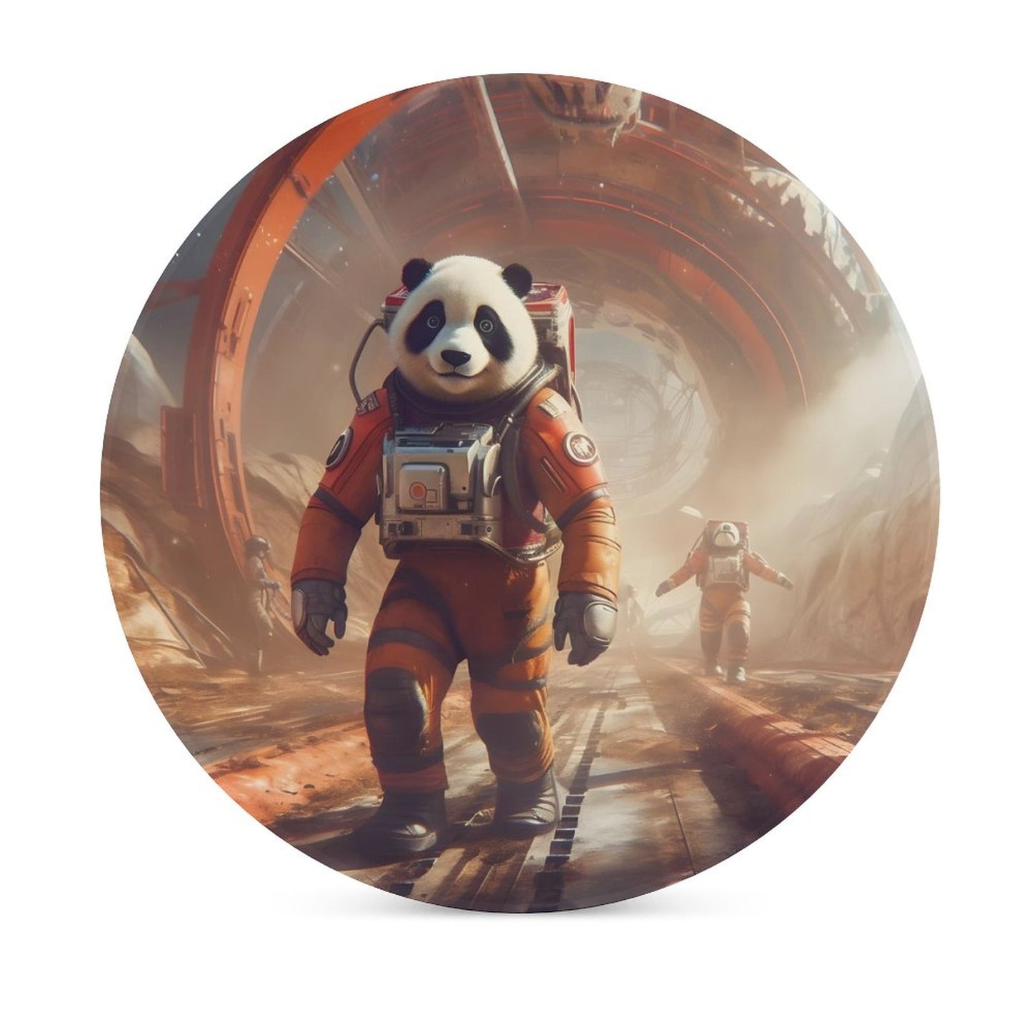 Ceramic Coasters (Round) SolarLab_a_Panda_astronaut_walk_on_the_Mars_starship_Cyberpunk__2b81100f-76f5-41c8-8fb9-1cf399cedd1f normal-online-PERSONAL DESIGN