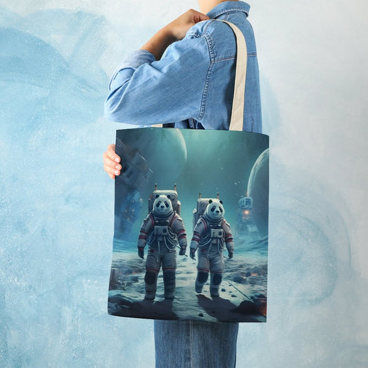 Canvas Tote Bag Double SolarLab_Panda_astronauts_walk_on_the_moon__Cyberpunk_futuristi_f6c4f1ee-ea0b-4626-8637-deb16437da8c Style-22 38×41cm normal-online-PERSONAL DESIGN