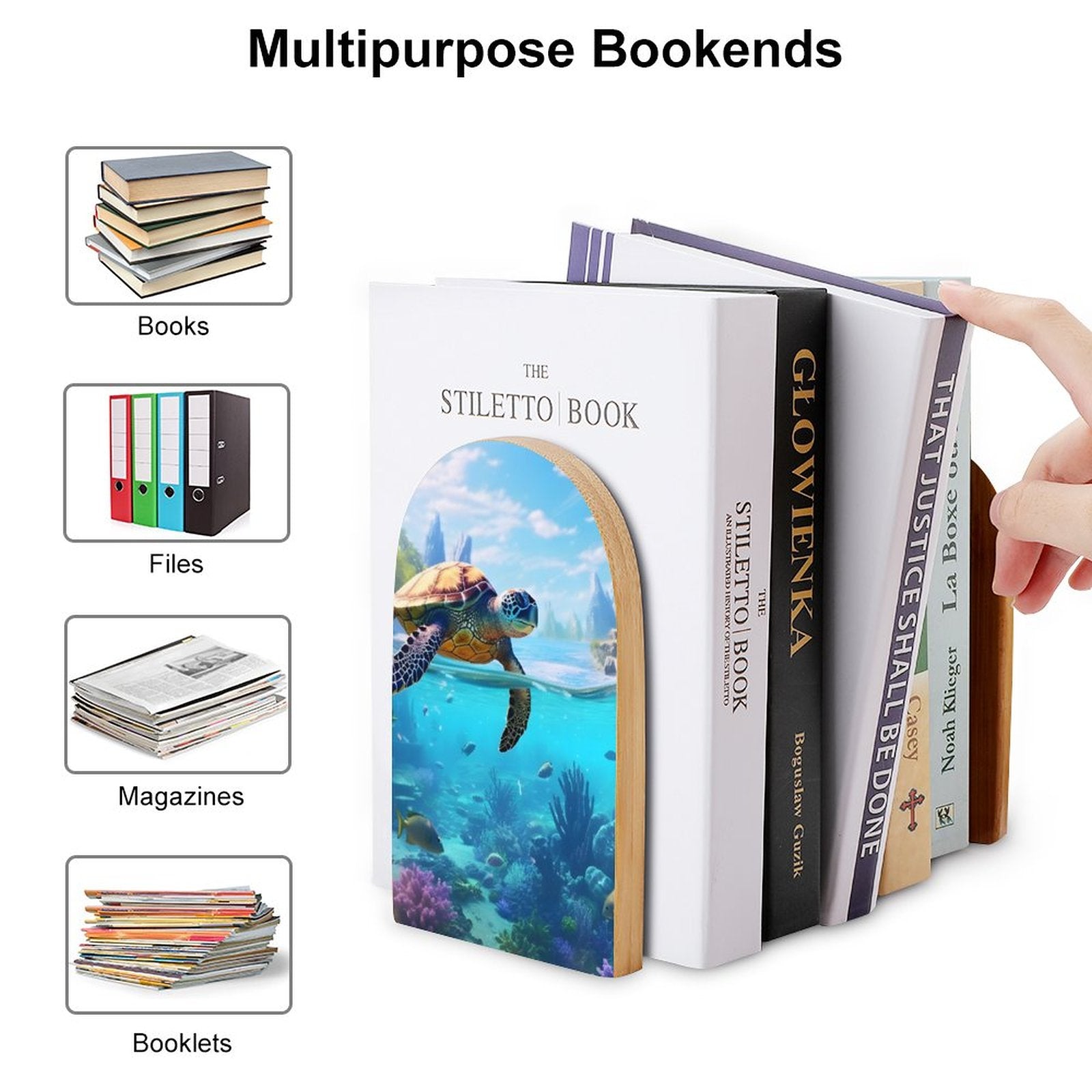 Bookends SolarLab_Sea_turtles_tropical_sea_island_sunlight_hyper-detail__65df3ce3-5f7c-49b3-937e-af866806c8be Style-14 One Size normal-online-PERSONAL DESIGN