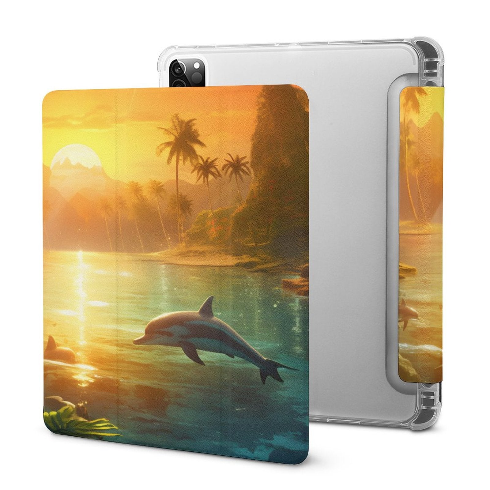 The Ipad Pen Slot Case SolarLab_Dolphins_tropical_sea_island_sunlight_fantasy_stock_il_a1e3c590-502d-47a3-b8a0-58084a7f2d16 normal-online-PERSONAL DESIGN