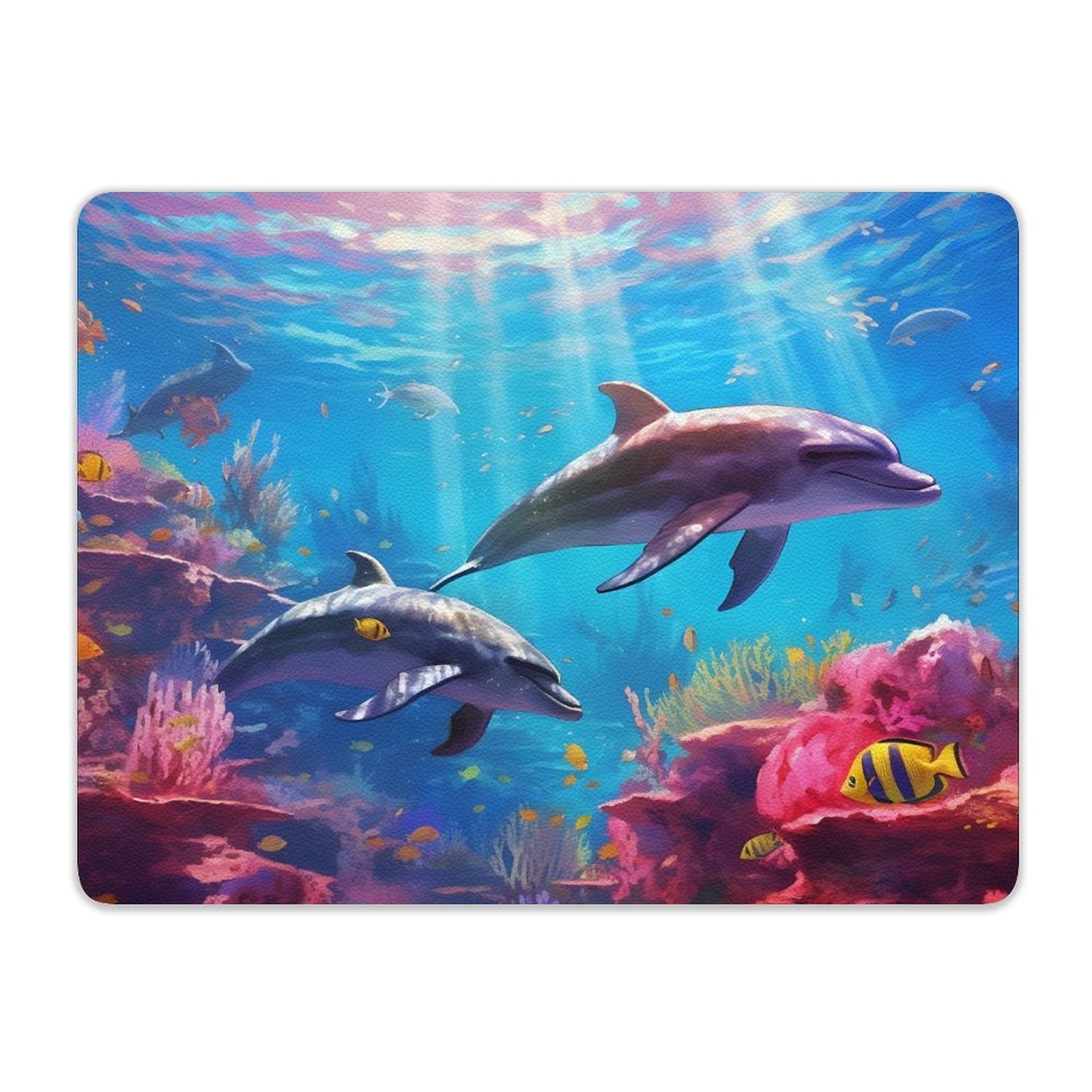 Leather Mouse Pad Dolphins, 1 Size, DA05B02 - iTopMax