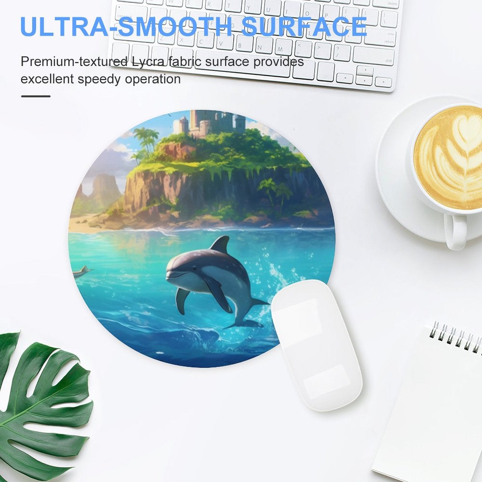 Mouse Pad SolarLab_Dolphins_tropical_sea_island_sunlight_fantasy_stock_il_fcec8005-dae5-4c03-8fbd-f778649c18b4 Style-10 20*20cm normal-online-PERSONAL DESIGN