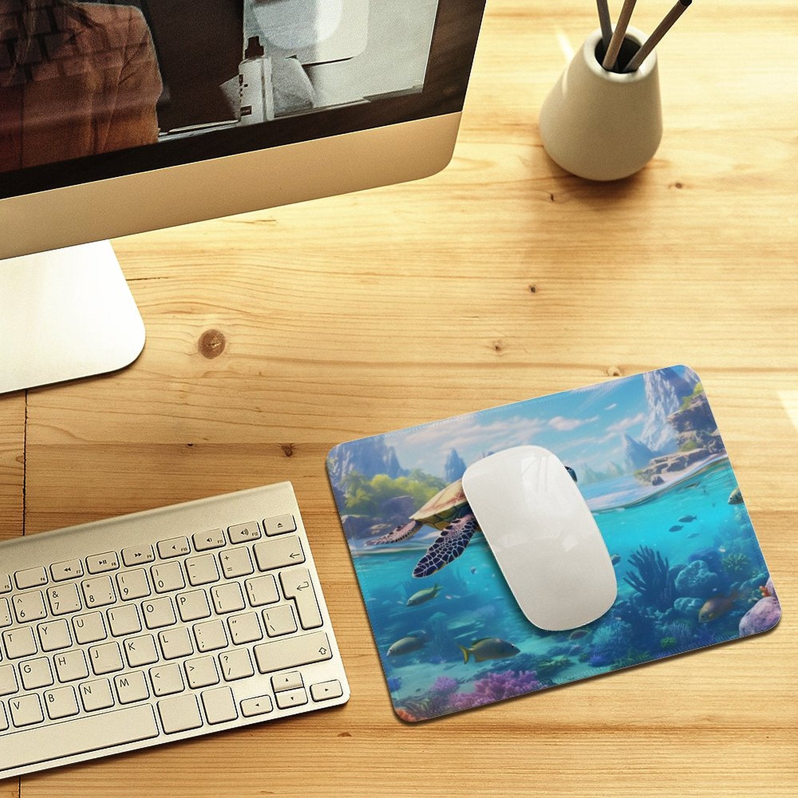 Mouse Pad SolarLab_Sea_turtles_tropical_sea_island_sunlight_hyper-detail__65df3ce3-5f7c-49b3-937e-af866806c8be normal-online-PERSONAL DESIGN