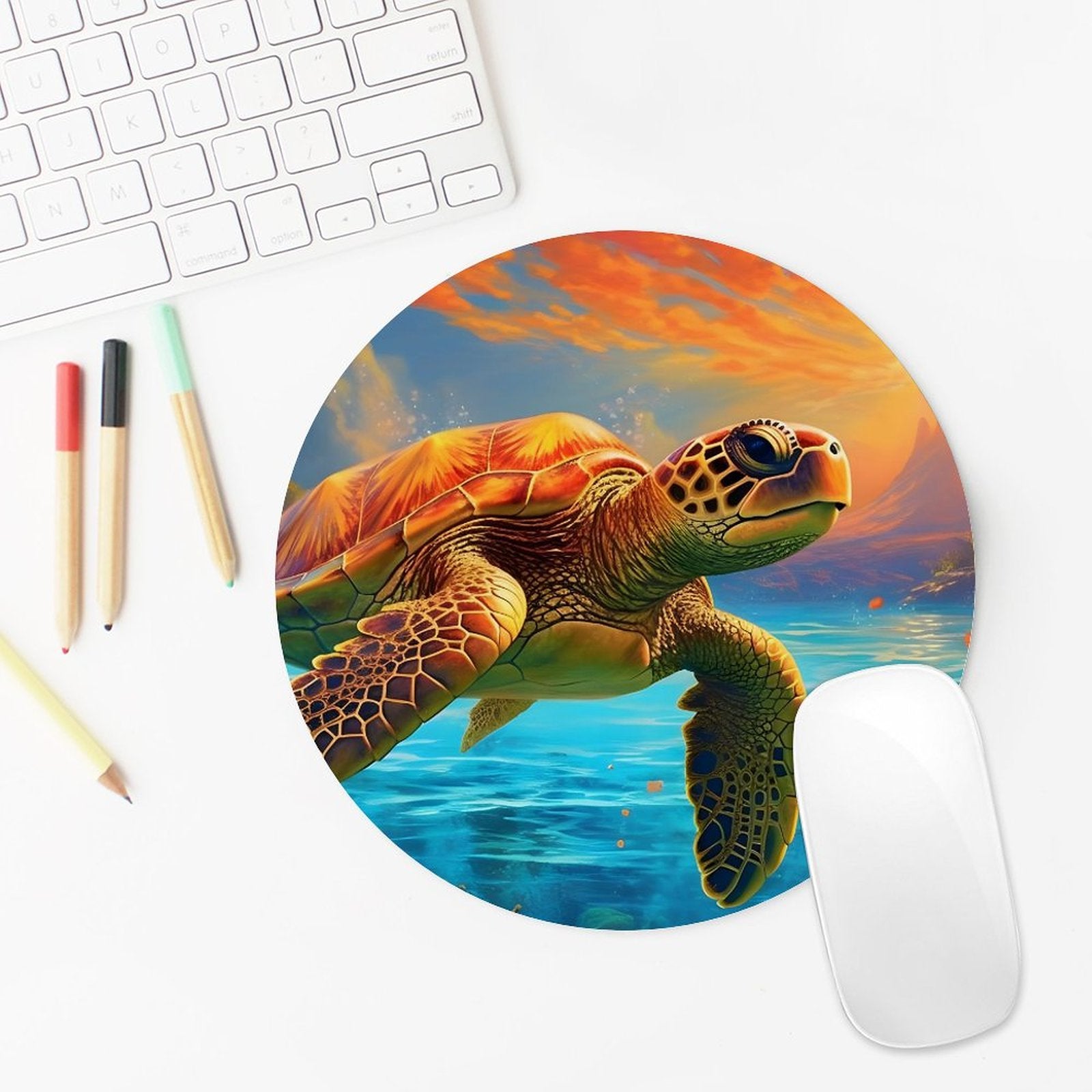 Mouse Pad SolarLab_Sea_turtles_tropical_sea_island_sunlight_fantasy_art_d_c29a6e10-0f28-42ee-8e19-15bcf9990e3c Style-15 20*20cm normal-online-PERSONAL DESIGN