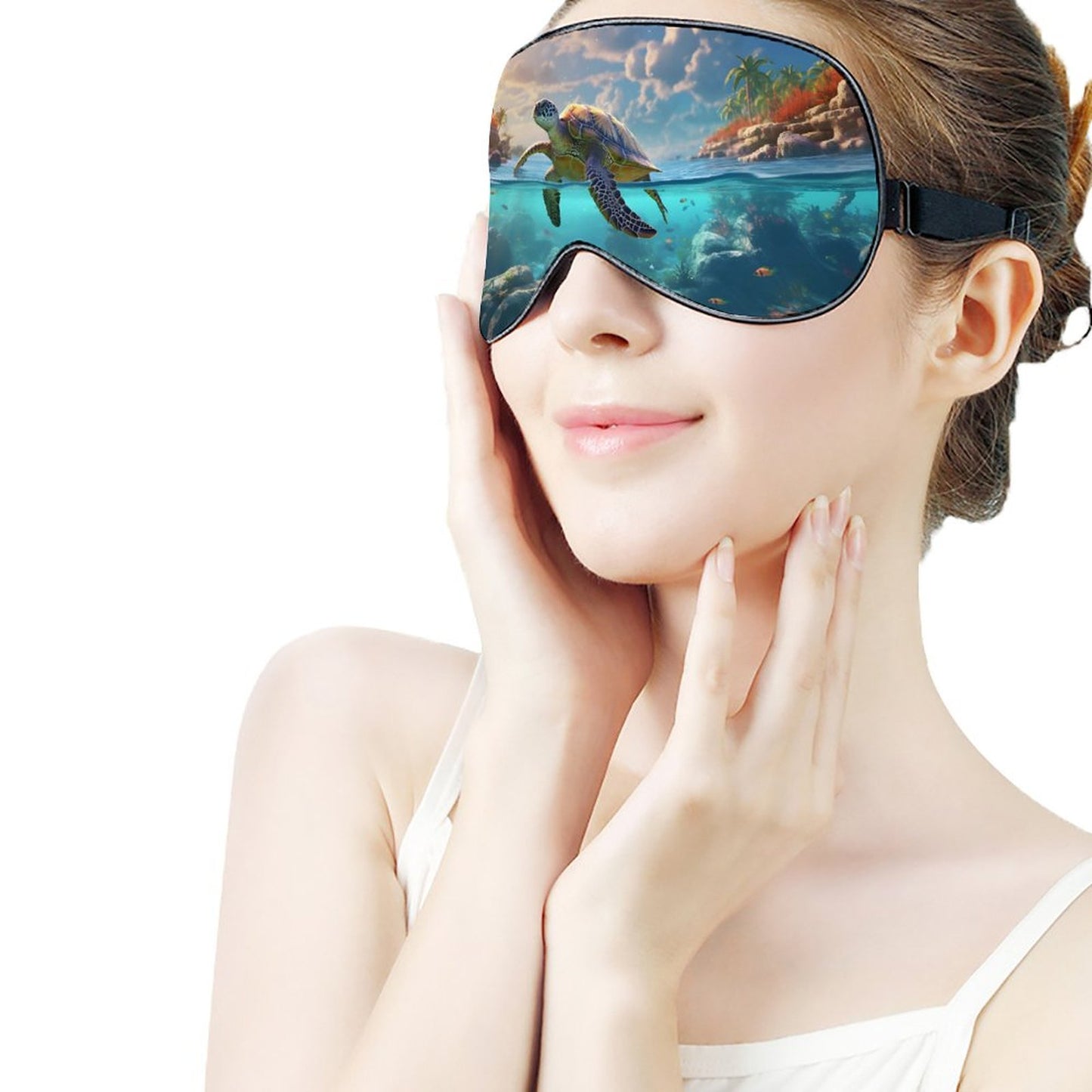 Sleep Mask Sea Turtles HSM01C005 normal-online-PERSONAL DESIGN