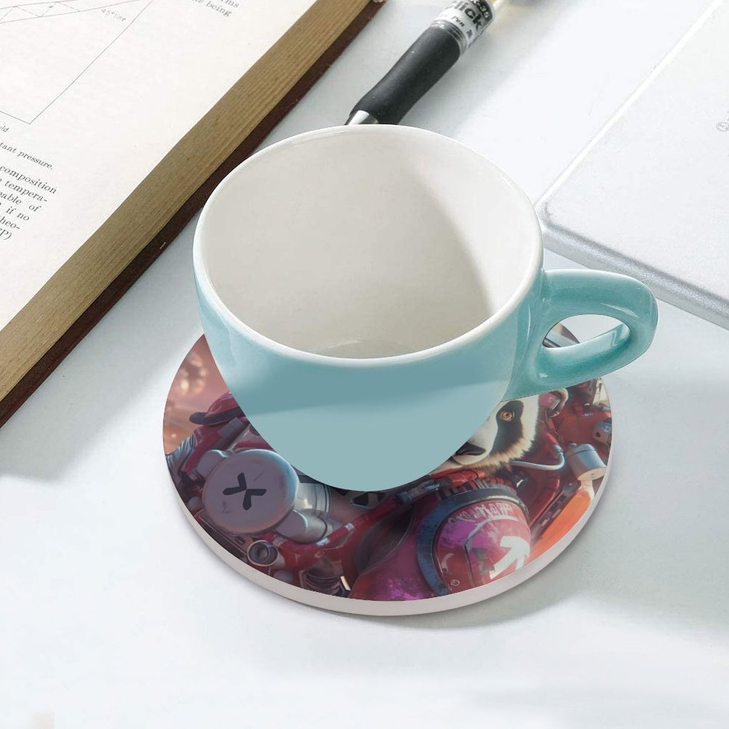Ceramic Coasters (Round) SolarLab_a_Panda_astronaut_walk_on_the_Mars_spaceship_sci-fi_pu_44cd361c-32e6-49e9-b2c6-7ab2577bb9f1 normal-online-PERSONAL DESIGN