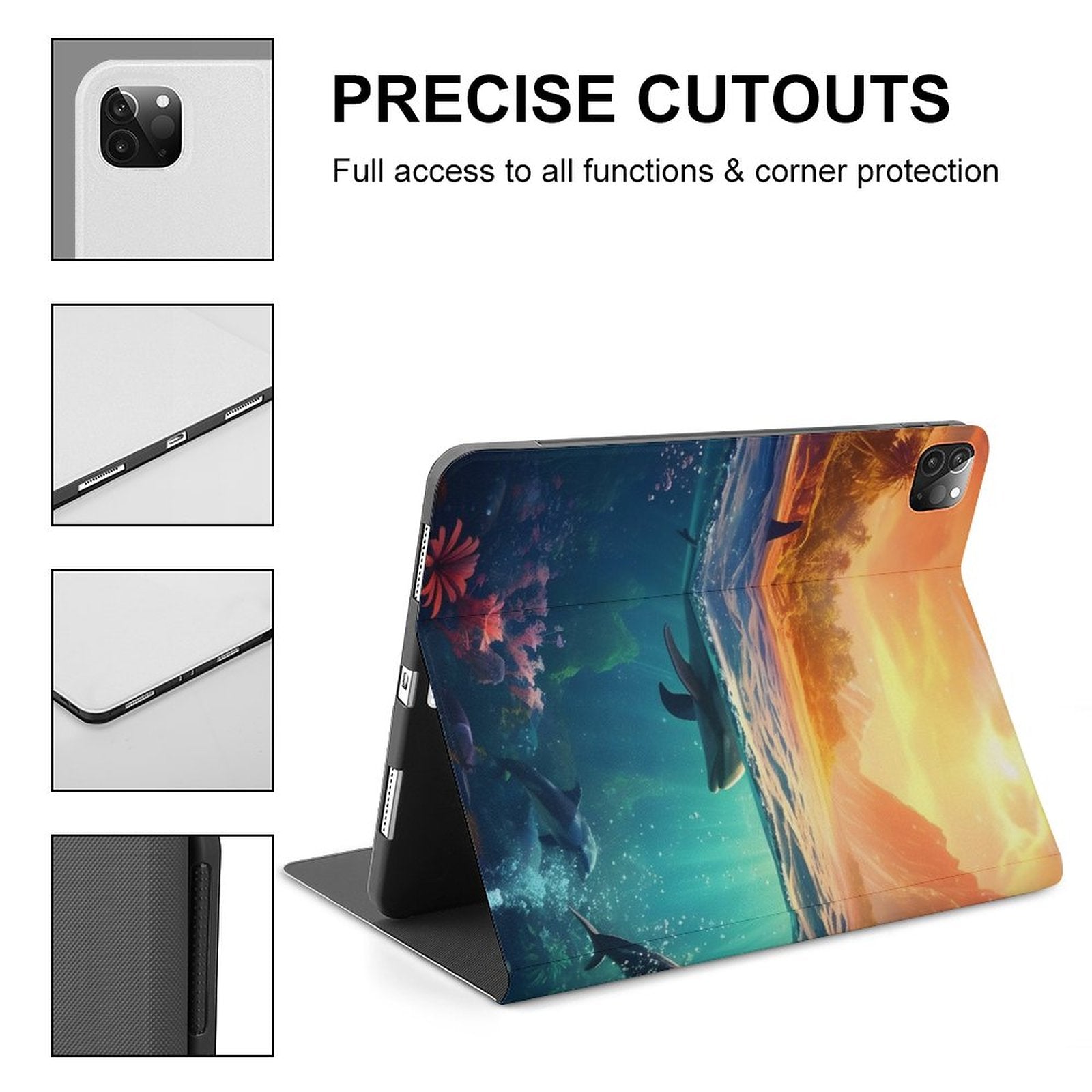 The Ipad Pen Slot Case SolarLab_Dolphins_tropical_sea_island_sunlight_fantasy_hyper-de_f2db25c8-82f5-45d9-9ff2-698e69821ae5 normal-online-PERSONAL DESIGN