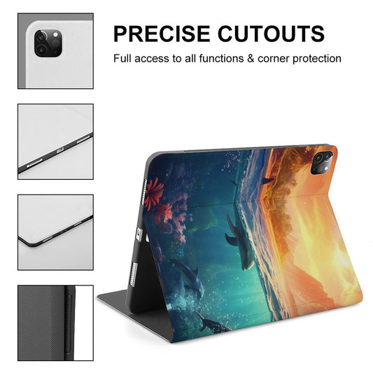 The Ipad Pen Slot Case SolarLab_Dolphins_tropical_sea_island_sunlight_fantasy_hyper-de_f2db25c8-82f5-45d9-9ff2-698e69821ae5 normal-online-PERSONAL DESIGN
