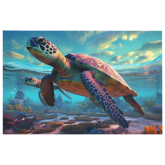 Crystal velvet carpet sea turtles htc01a013 - iTopMax