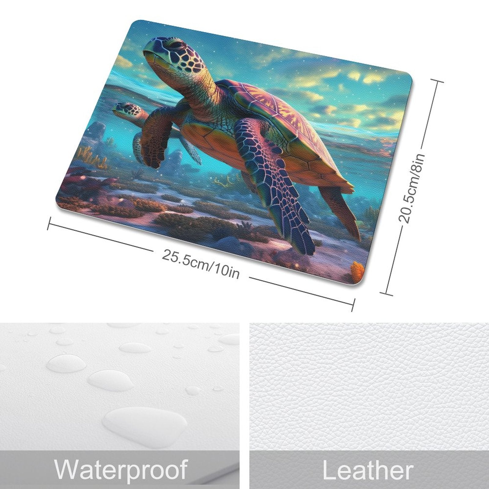 Leather Mouse Pad SolarLab_Sea_turtles_tropical_sea_island_sunlight_fantasy_art_d_8c17eb4f-0c33-48bc-80bd-25ce9d585c40 Style One Size normal-online-PERSONAL DESIGN