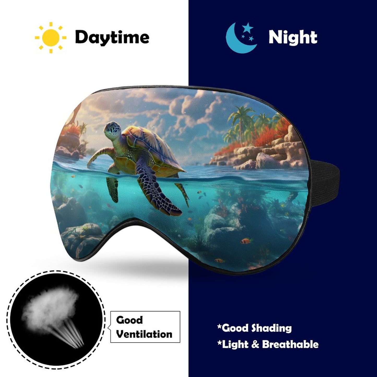 Sleep Mask Sea Turtles HSM01C005 normal-online-PERSONAL DESIGN
