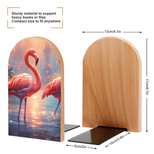 Bookends SolarLab_flamingos_tropical_plant_sea_island_sunlight_art_deco__4e118863-316f-4eaf-bd57-0aab99f030bf Style-6 One Size normal-online-PERSONAL DESIGN