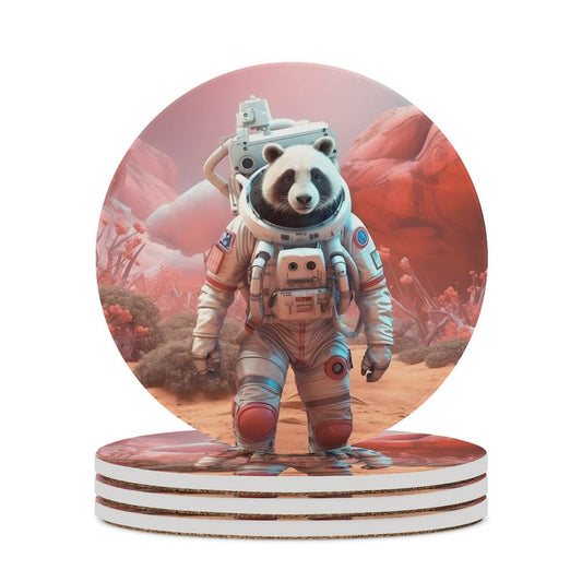 Ceramic Coasters (Round) SolarLab_a_Panda_astronaut_walk_on_the_Mars_spaceship_Cyberpunk_0bdf3981-a0b9-4aad-bbc3-67798d3c110e normal-online-PERSONAL DESIGN