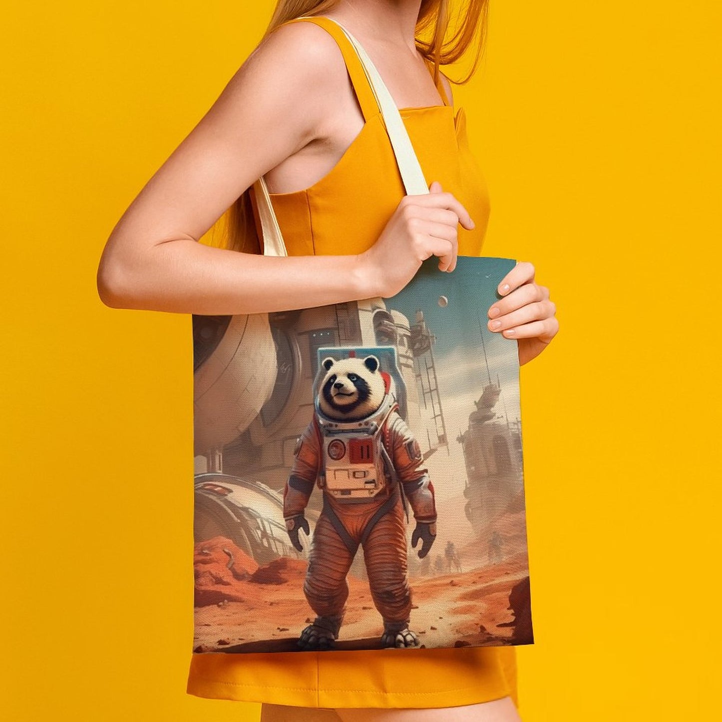 Canvas Tote Bag Double SolarLab_a_Panda_astronaut_walk_on_the_Mars_starship_Cyberpunk__59fd3da3-8403-456b-9fa2-da871549cf0d Style-33 38×41cm normal-online-PERSONAL DESIGN