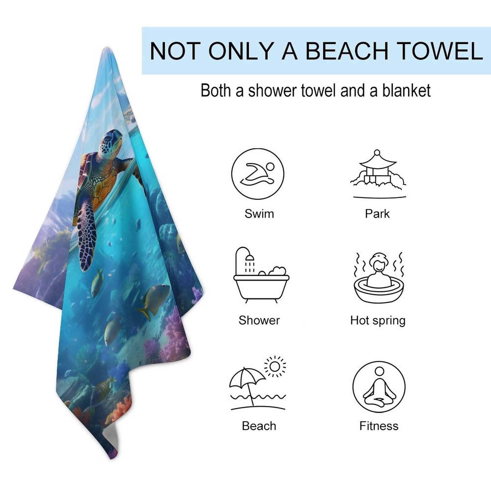 Beach Towel SolarLab_Sea_turtles_tropical_sea_island_sunlight_hyper-detail__65df3ce3-5f7c-49b3-937e-af866806c8be Style One Size normal-online-PERSONAL DESIGN