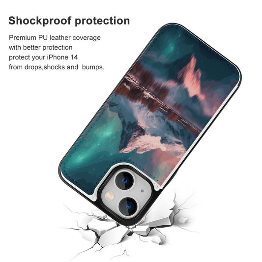 Mobile Phone Case for Apple IPhone 14 SolarLab_Norwegian_aurora_winter_mountains_forests_lake_hyper-d_02eaf923-bc93-48e1-828a-35b11ccc5bd9 normal-online-PERSONAL DESIGN