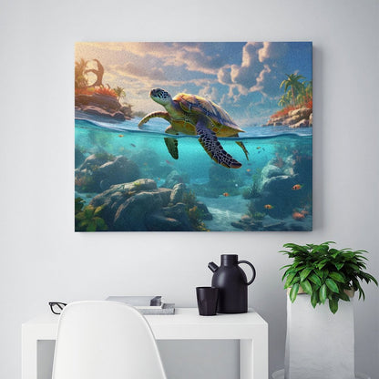 Paint by Number SolarLab_Sea_turtles_tropical_sea_island_sunlight_hyper-detail__88c311a8-1508-4981-8598-3d2b7de2cfd0 Style 20*16inch (50*40CM） normal-online-PERSONAL DESIGN
