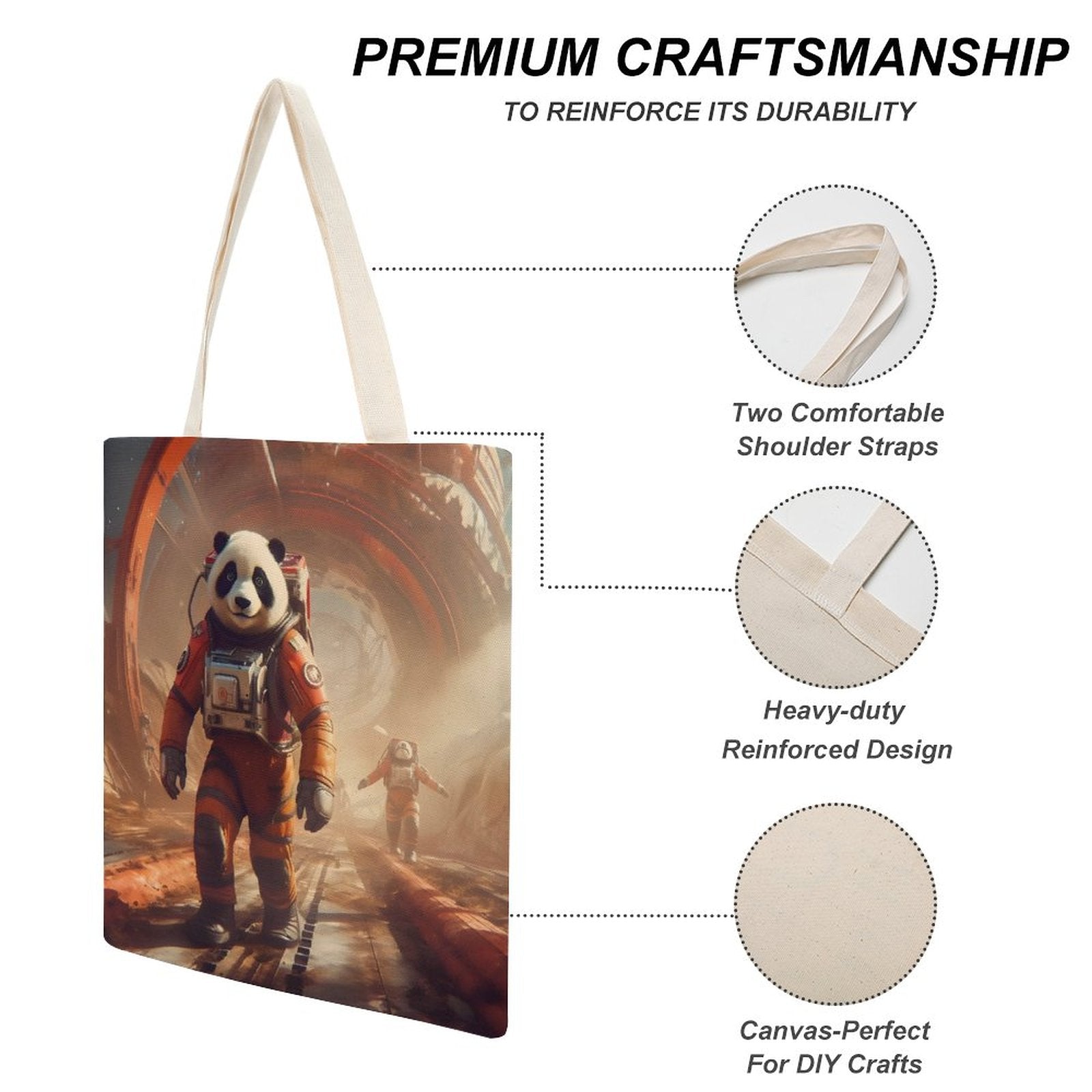 Canvas Tote Bag Double SolarLab_a_Panda_astronaut_walk_on_the_Mars_starship_Cyberpunk__2b81100f-76f5-41c8-8fb9-1cf399cedd1f Style-36 38×41cm normal-online-PERSONAL DESIGN