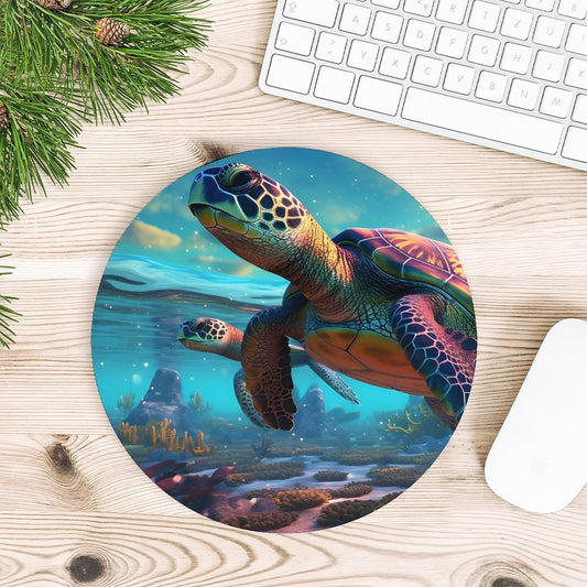 Mouse Pad SolarLab_Sea_turtles_tropical_sea_island_sunlight_fantasy_art_d_8c17eb4f-0c33-48bc-80bd-25ce9d585c40 Style-16 20*20cm normal-online-PERSONAL DESIGN