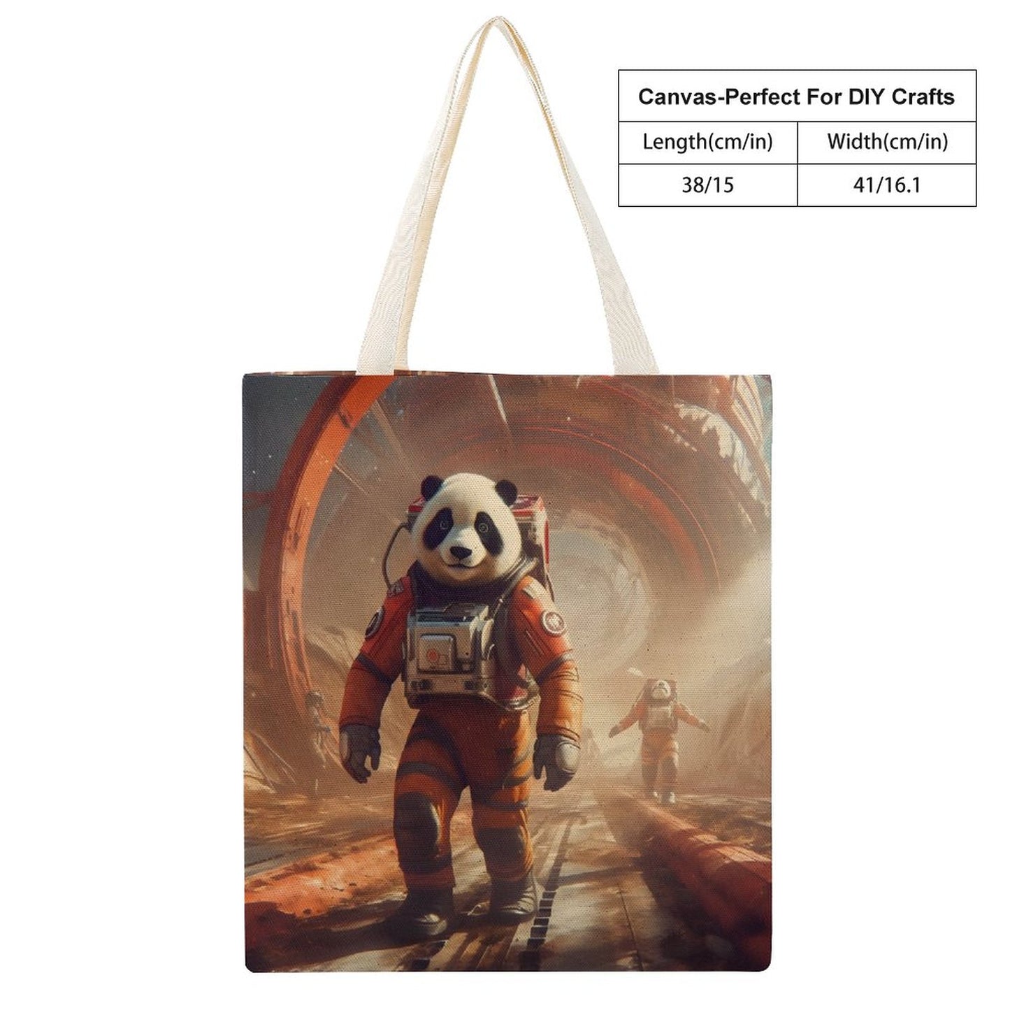 Canvas Tote Bag Double SolarLab_a_Panda_astronaut_walk_on_the_Mars_starship_Cyberpunk__2b81100f-76f5-41c8-8fb9-1cf399cedd1f Style-36 38×41cm normal-online-PERSONAL DESIGN