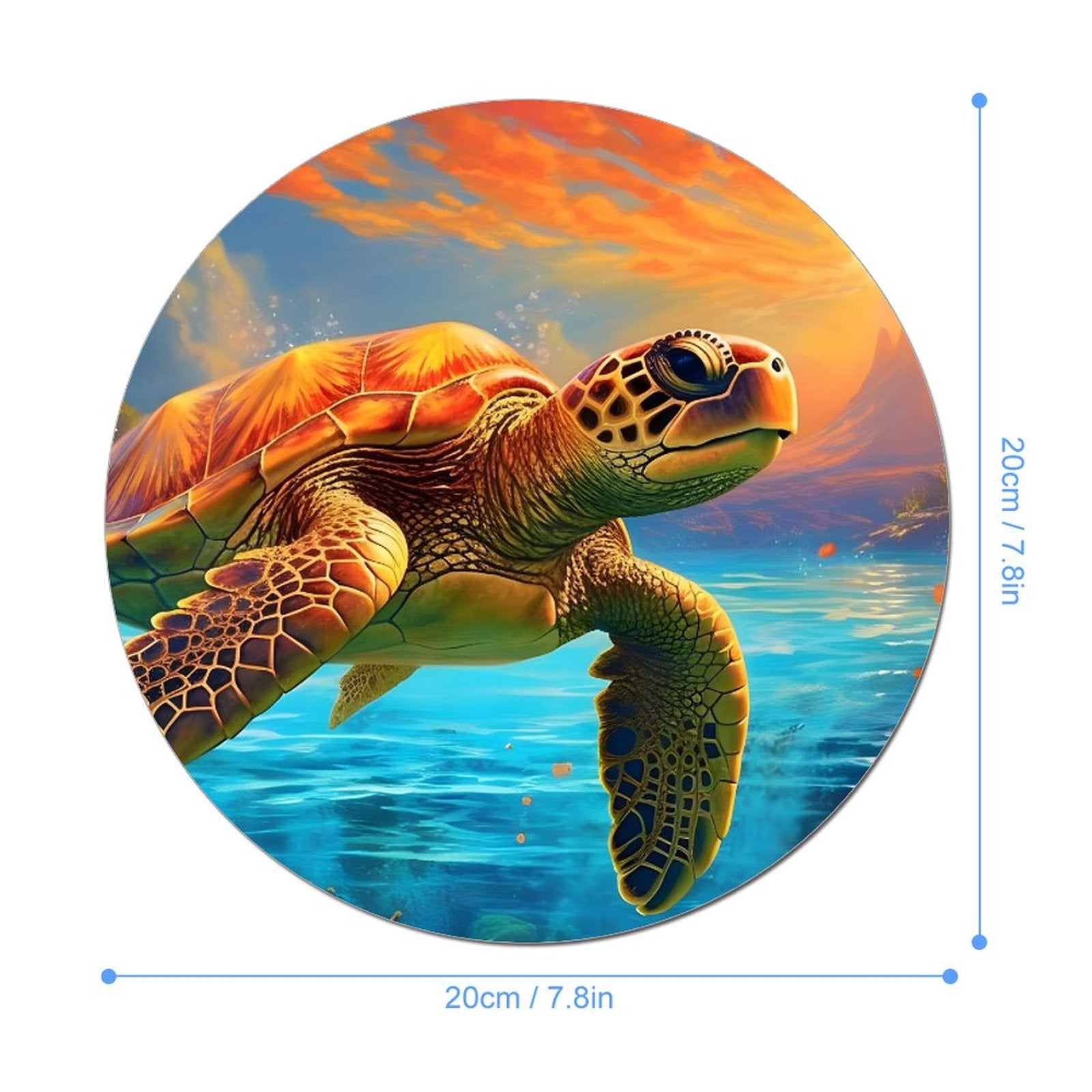 Mouse Pad SolarLab_Sea_turtles_tropical_sea_island_sunlight_fantasy_art_d_c29a6e10-0f28-42ee-8e19-15bcf9990e3c Style-15 20*20cm normal-online-PERSONAL DESIGN