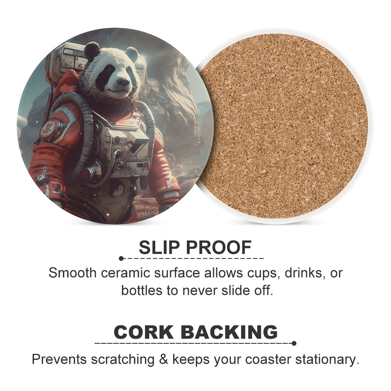 Ceramic Coasters (Round) SolarLab_a_Panda_astronaut_walk_on_the_Mars_spaceship_sci-fi_pu_733438a8-767e-4923-9f27-a755fad1349c normal-online-PERSONAL DESIGN