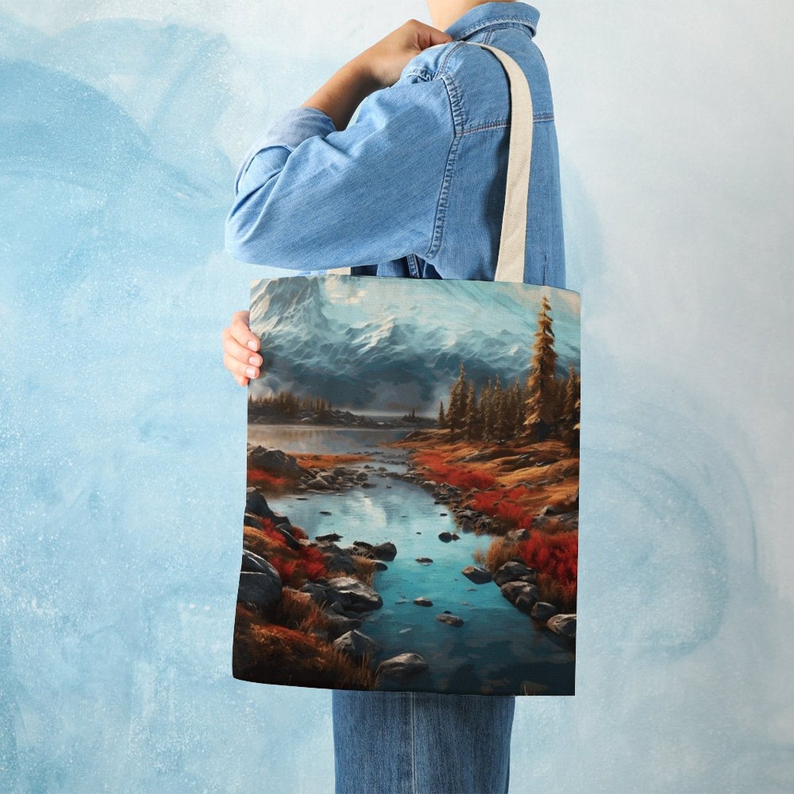 Canvas Tote Bag Double SolarLab_Norwegian_aurora_autumn_mountains_forests_lake_hyper-d_e2aa2e52-6a16-40cc-b676-99c207efe850 Style-10 38×41cm normal-online-PERSONAL DESIGN