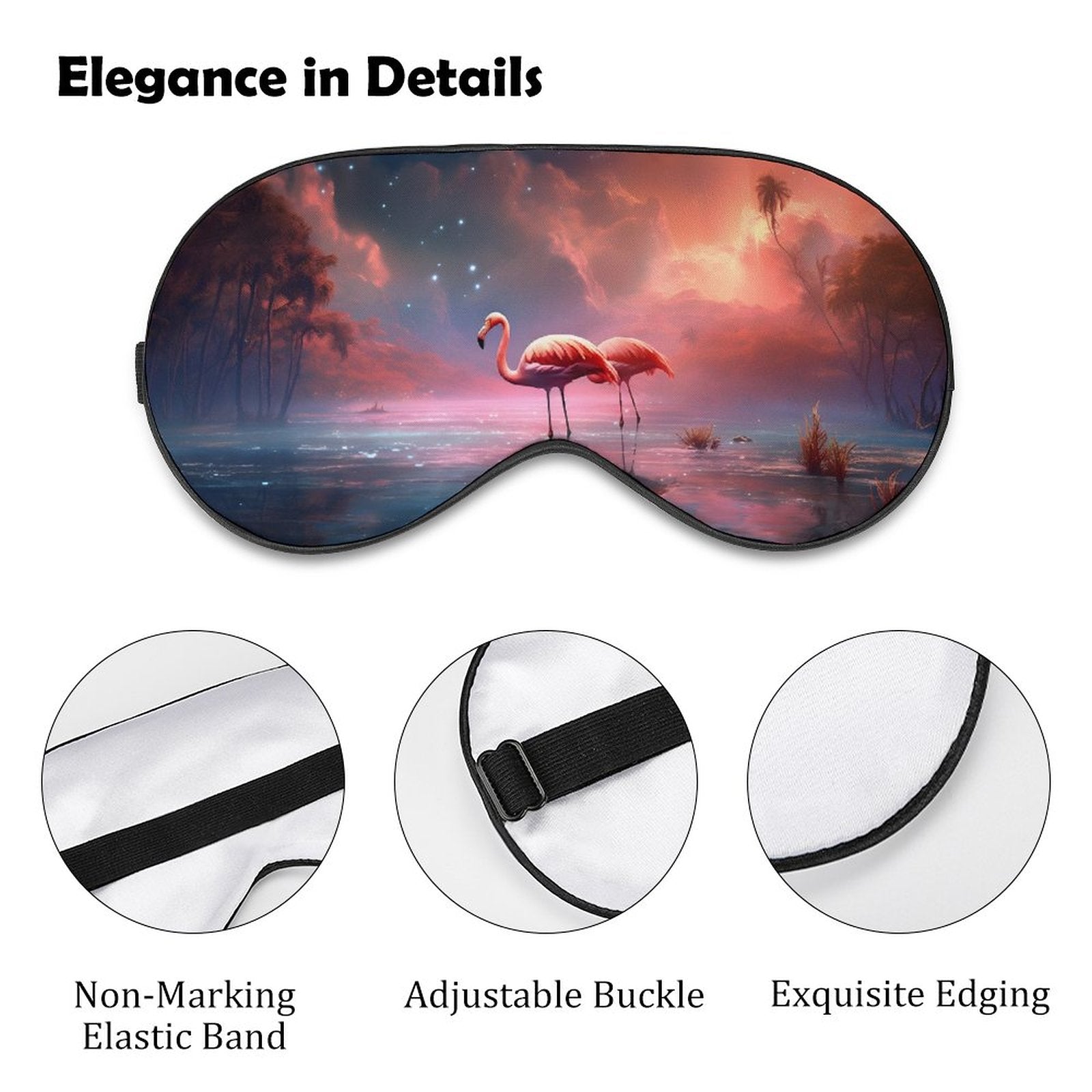 Sleep Mask Flamingos HSM01A006 normal-online-PERSONAL DESIGN
