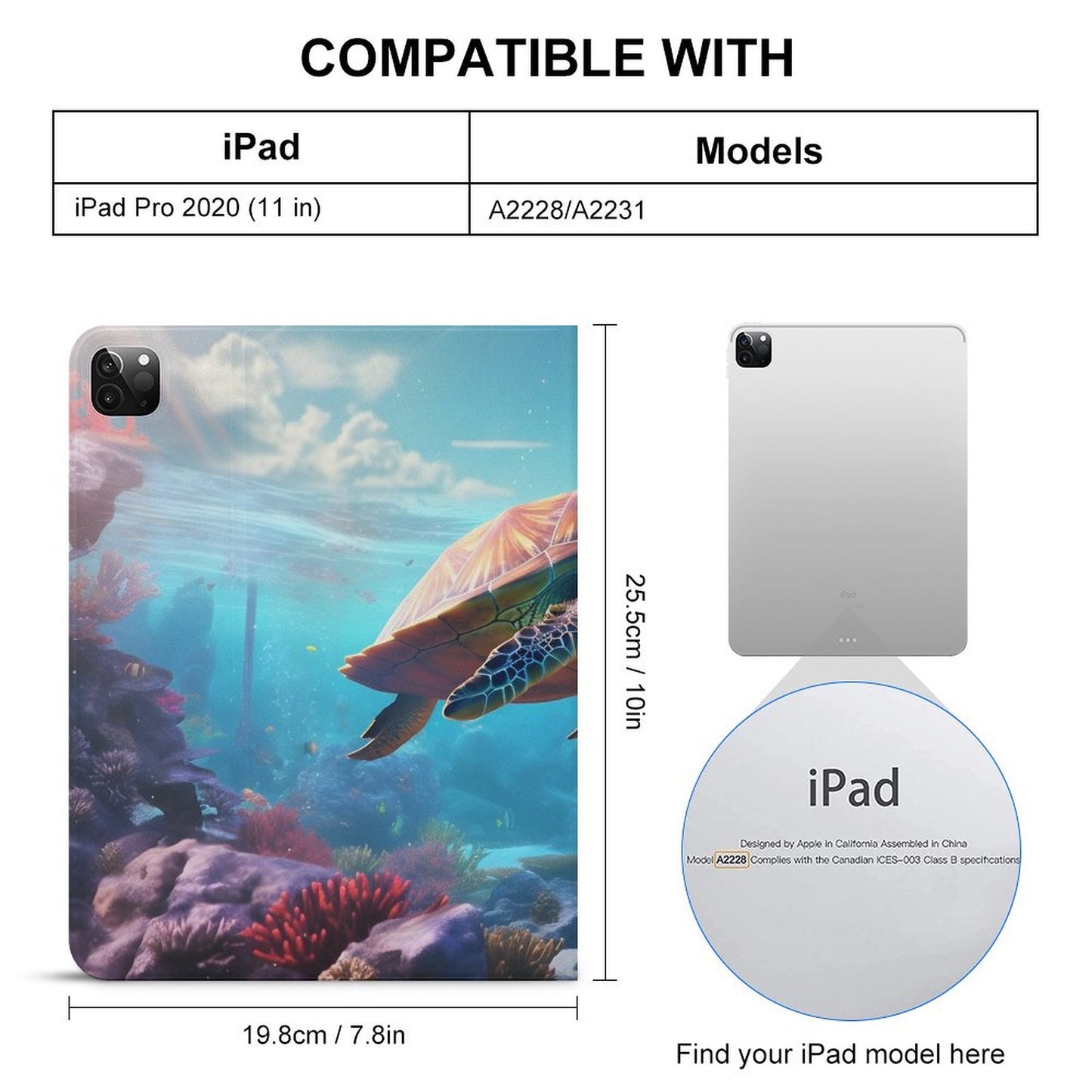 The Ipad Pen Slot Case SolarLab_Sea_turtles_tropical_sea_island_sunlight_fantasy_stock_a8e2acd4-f704-46d7-956a-d919666d76ff normal-online-PERSONAL DESIGN