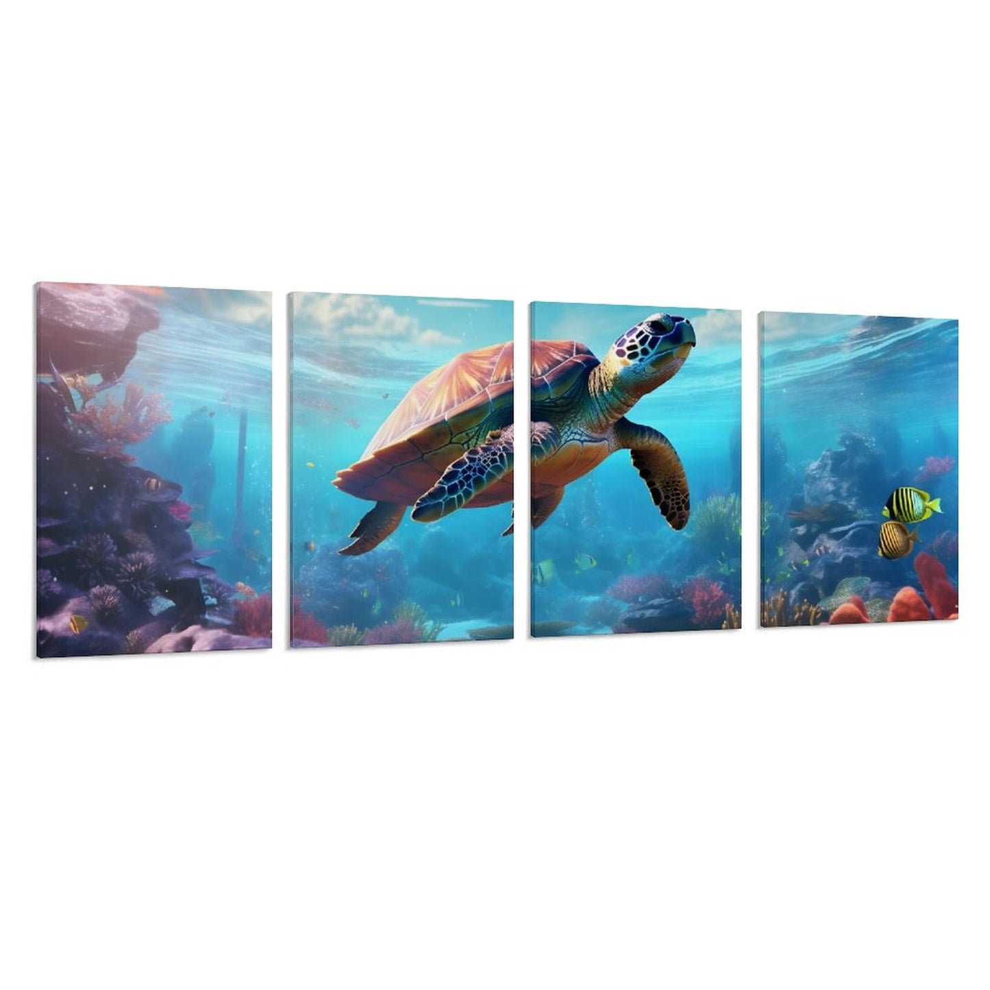 4 Panel Hanging Posters Vertical SolarLab_Sea_turtles_tropical_sea_island_sunlight_fantasy_stock_a8e2acd4-f704-46d7-956a-d919666d76ff normal-online-PERSONAL DESIGN