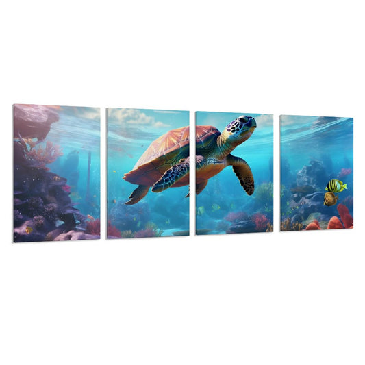 4 Panel Hanging Posters Vertical SolarLab_Sea_turtles_tropical_sea_island_sunlight_fantasy_stock_a8e2acd4-f704-46d7-956a-d919666d76ff normal-online-PERSONAL DESIGN
