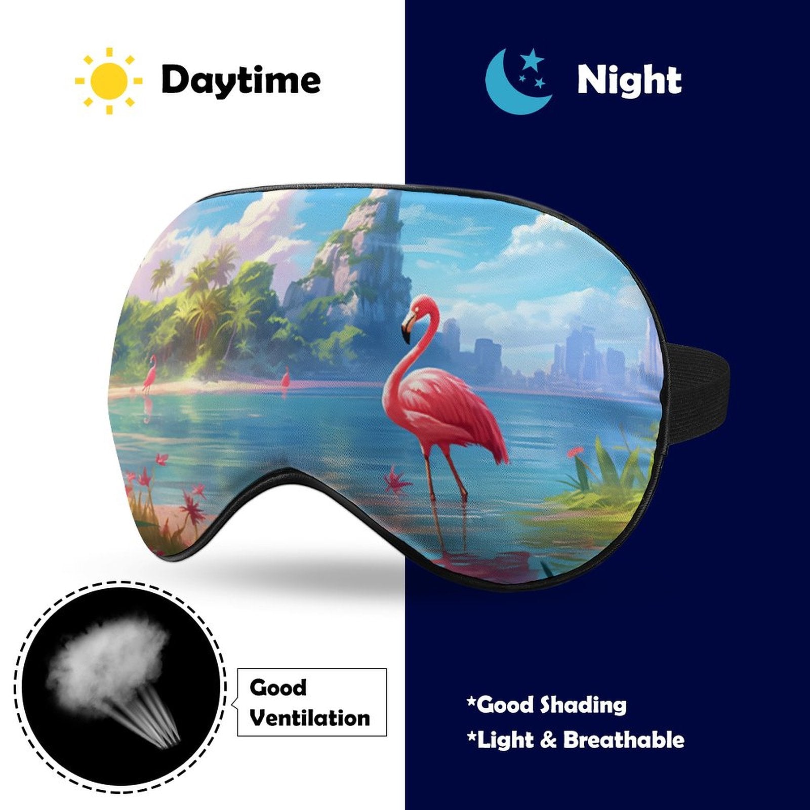 Sleep Mask Flamingos HSM01A014 normal-online-PERSONAL DESIGN