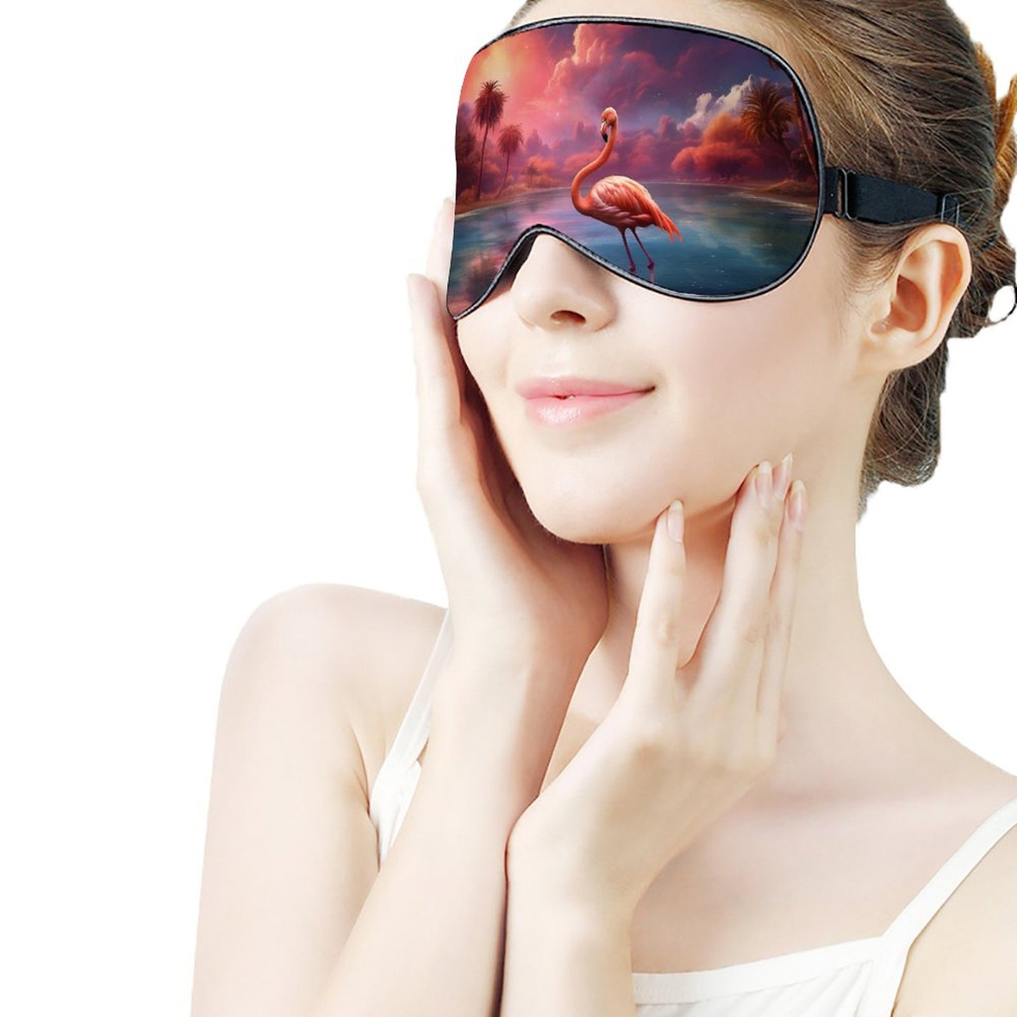 Sleep Mask Flamingos HSM01A008 normal-online-PERSONAL DESIGN
