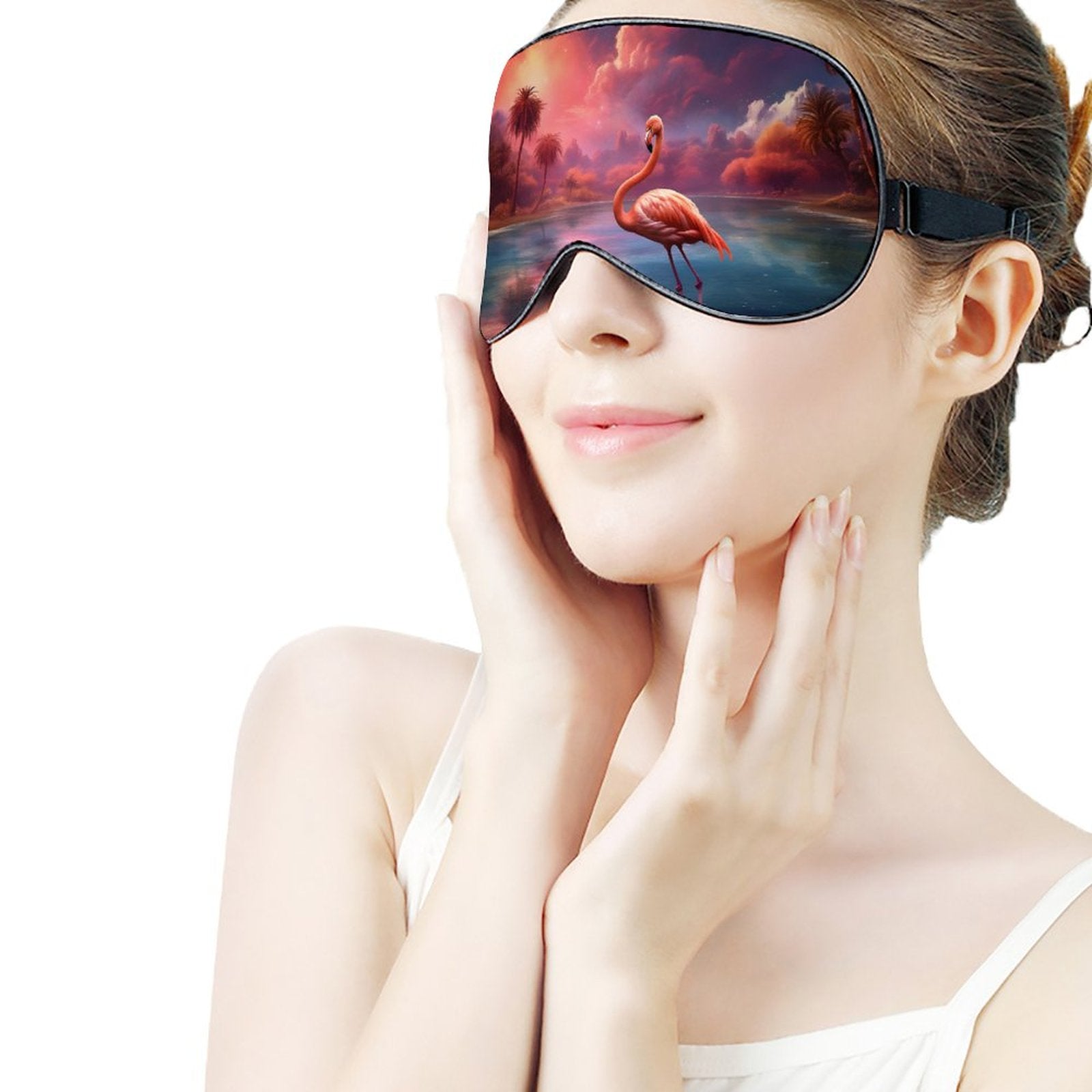Sleep Mask Flamingos HSM01A008 normal-online-PERSONAL DESIGN