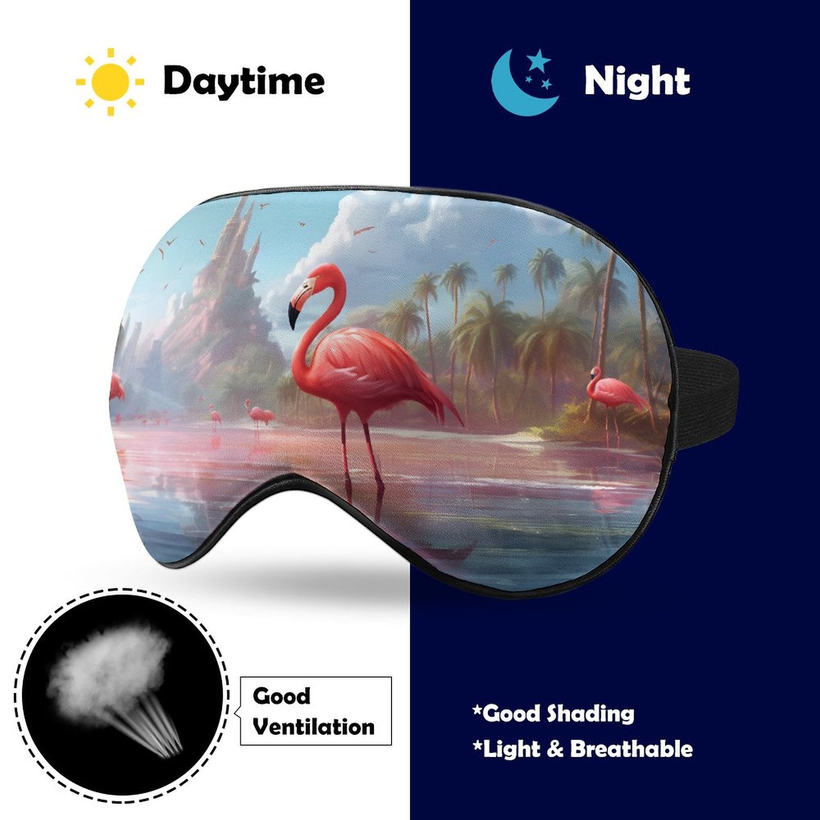 Sleep Mask Flamingos HSM01A005 normal-online-PERSONAL DESIGN
