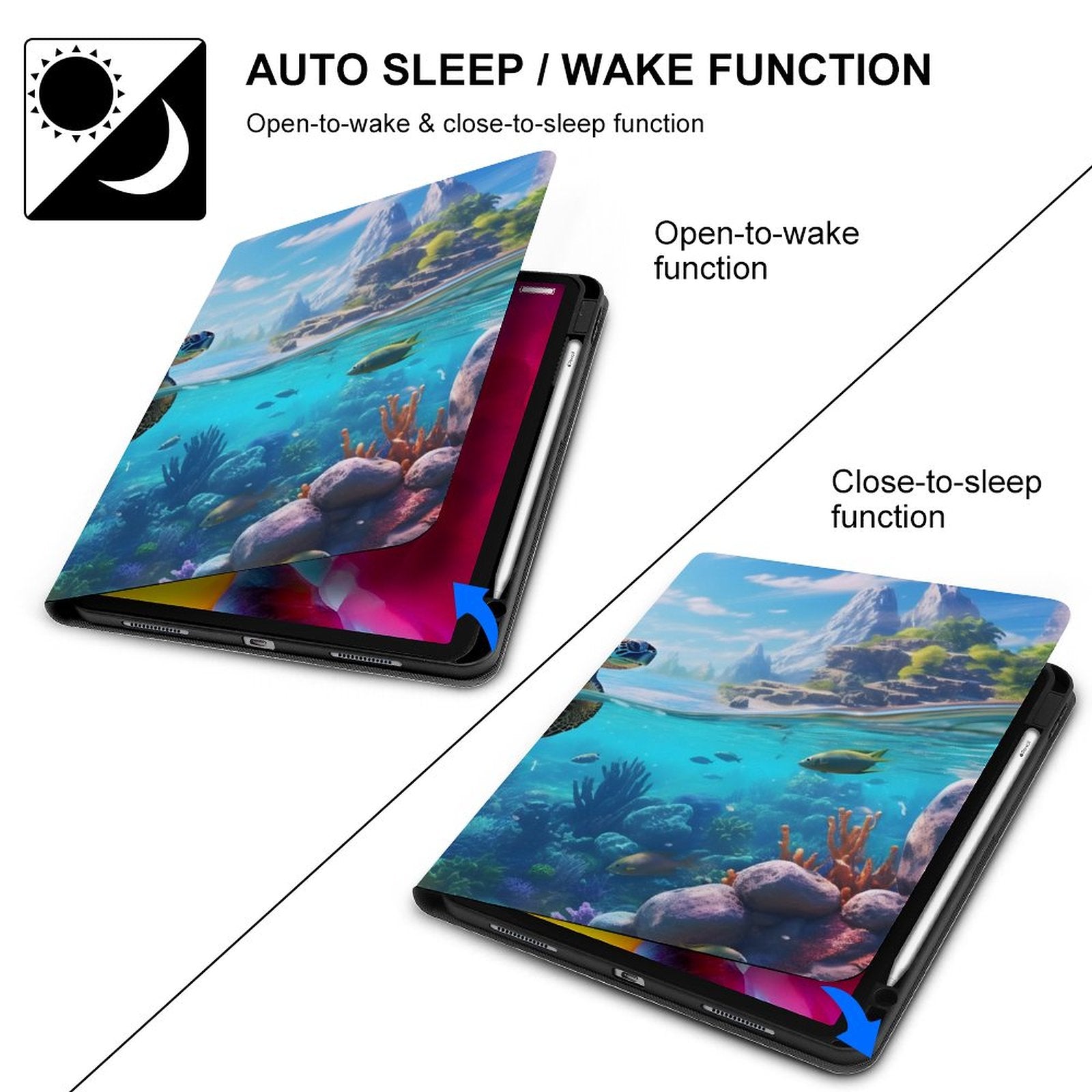 The Ipad Pen Slot Case SolarLab_Sea_turtles_tropical_sea_island_sunlight_hyper-detail__65df3ce3-5f7c-49b3-937e-af866806c8be normal-online-PERSONAL DESIGN