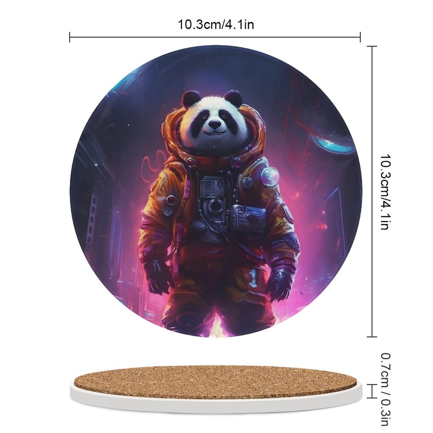Ceramic Coasters (Round) SolarLab_a_Panda_astronaut_walk_on_the_space_rocket_Cyberpunk_f_bd49b382-4c08-4c53-8087-7c81eb7a4d30 normal-online-PERSONAL DESIGN