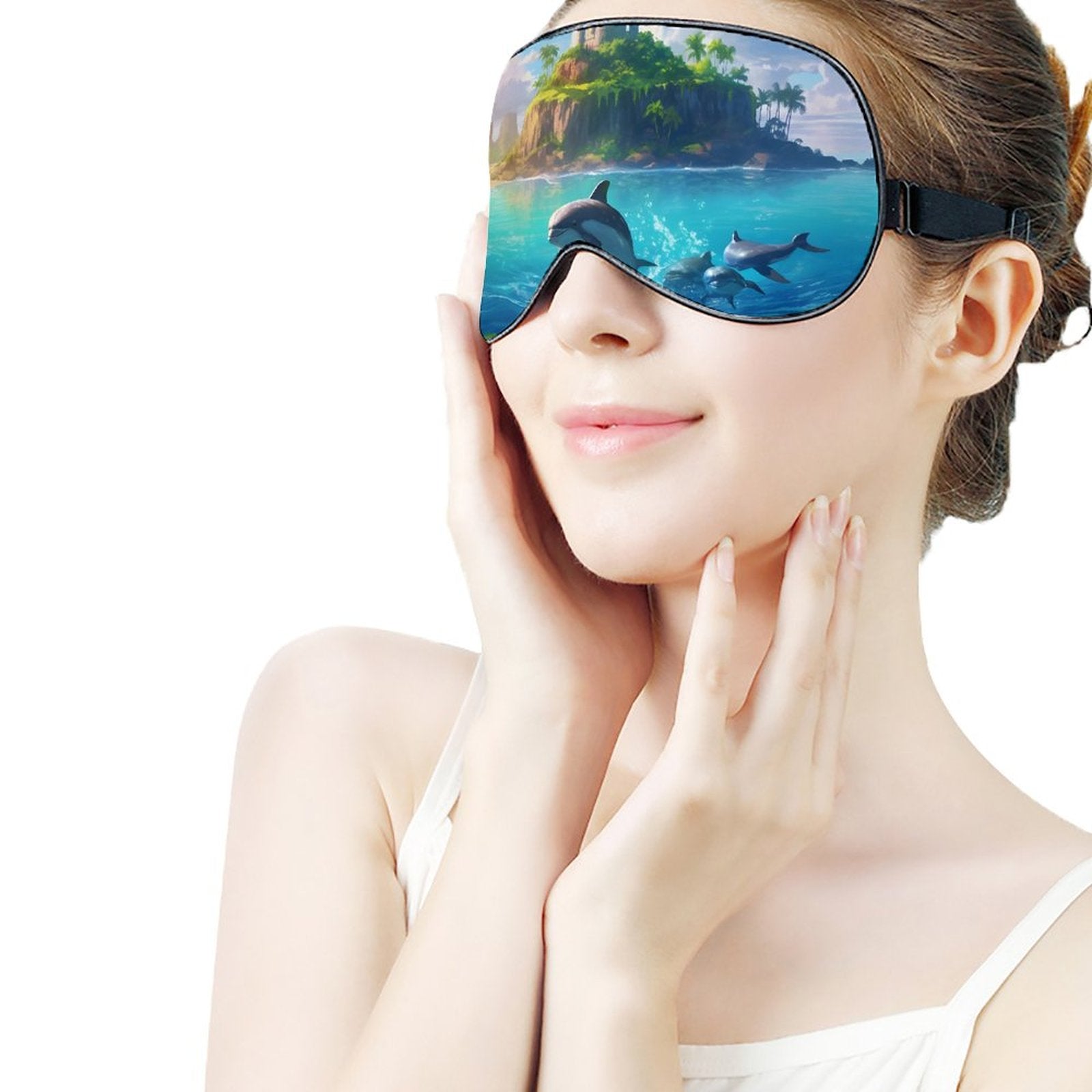 Sleep Mask Dolphins HSM01B004 normal-online-PERSONAL DESIGN