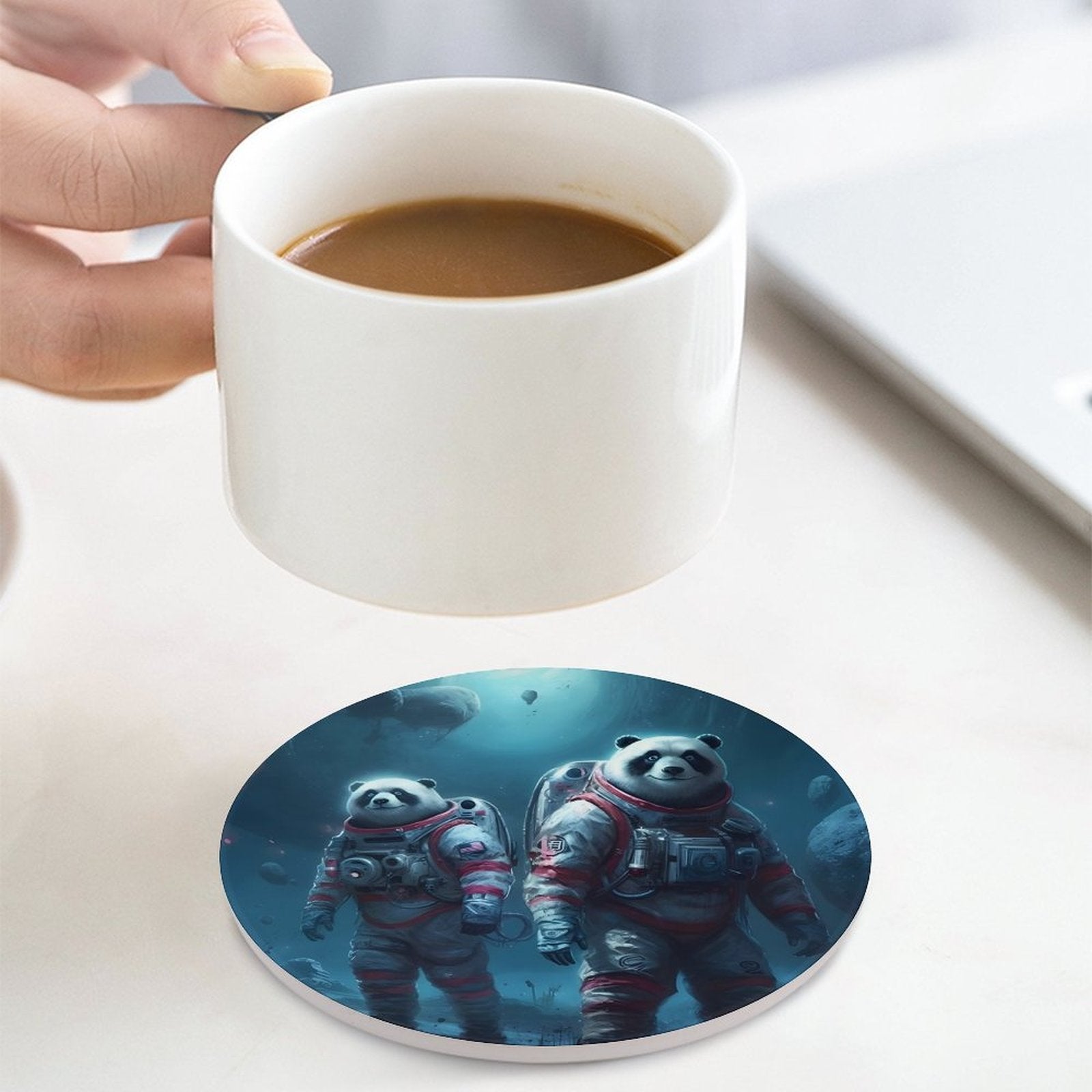 Ceramic Coasters (Round) SolarLab_Panda_astronauts_walk_on_the_moon__Cyberpunk_futuristi_e1ed713e-4ffb-4da3-b0c4-aaf2946e71b0 normal-online-PERSONAL DESIGN