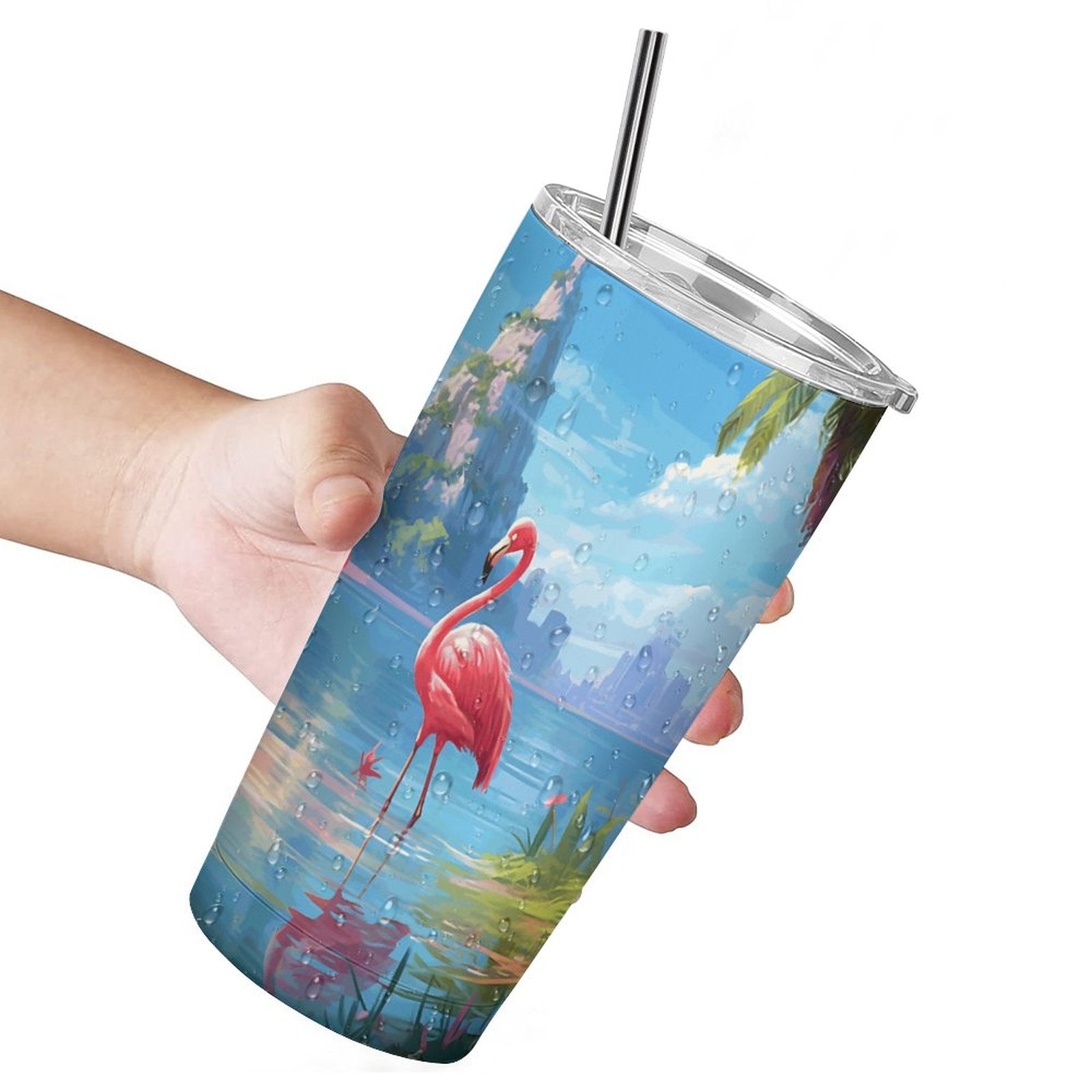Full Width Printed Car Cup SolarLab_Flamingos_tropical_sea_island_sunlight_fantasy_stock_i_2ed02f3b-258a-4584-b85c-c49030f83fa7 Style-1 One Size normal-online-PERSONAL DESIGN