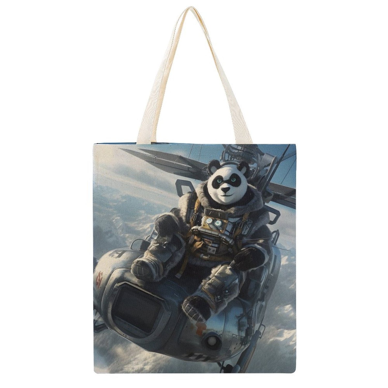 Canvas Tote Bag Double SolarLab_a_Panda_pilot_drive_a_helicopter_in_the_sky_on_snow_mo_95f91f10-ef8b-415e-a56a-7bed42471286 Style-10 38×41cm normal-online-PERSONAL DESIGN