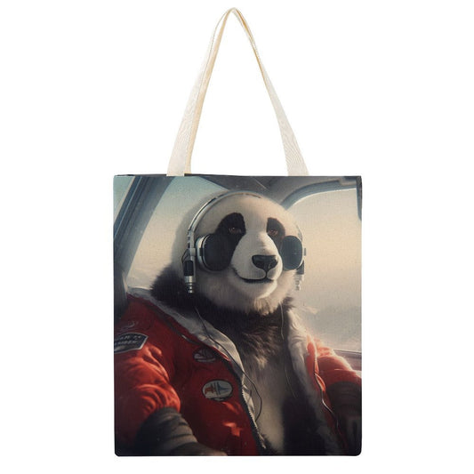 Canvas Tote Bag Double SolarLab_a_Panda_pilot_drive_a_private_jet_in_the_sky_on_the_Ar_2a020d17-af99-4229-8f93-36589779f03e Style-6 38×41cm normal-online-PERSONAL DESIGN