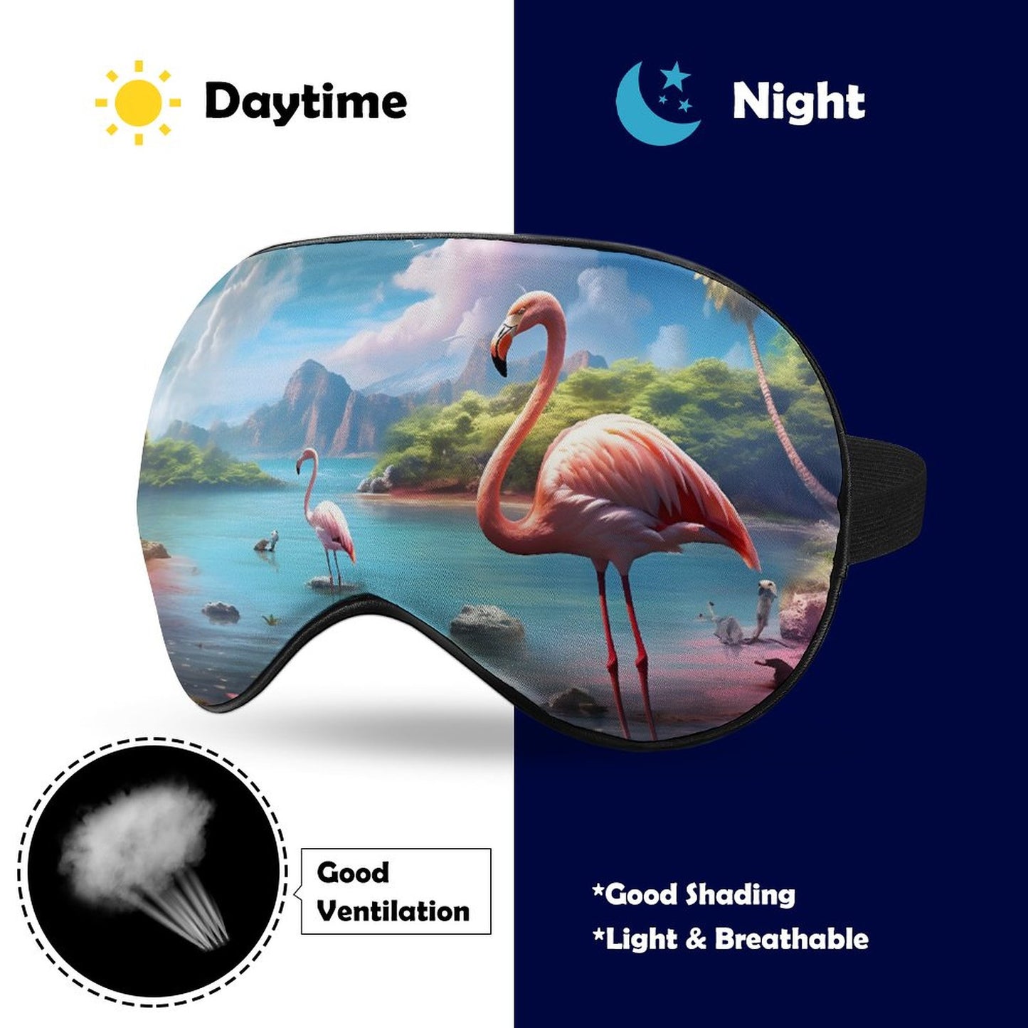 Sleep Mask Flamingos HSM01A002 normal-online-PERSONAL DESIGN