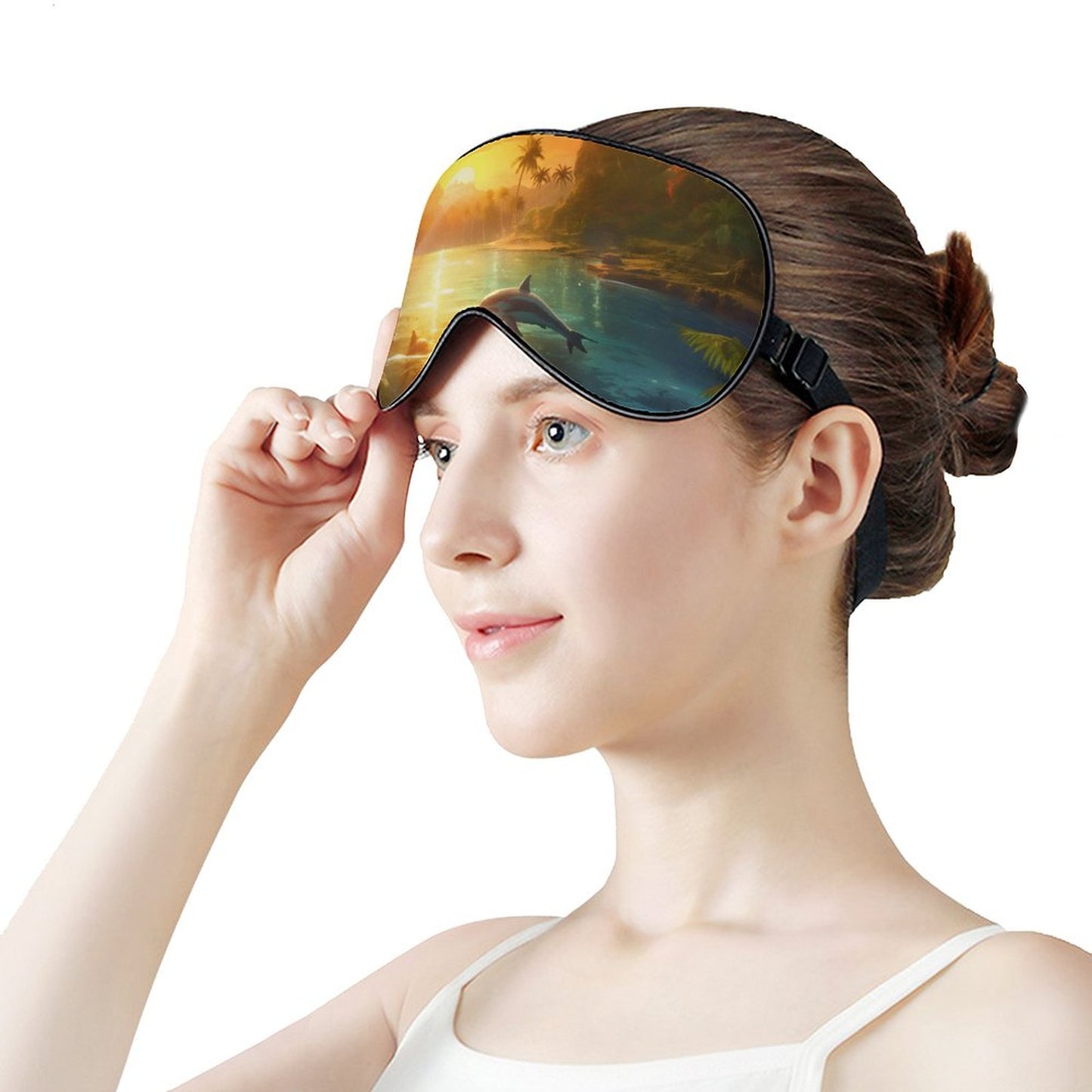 Sleep Mask Dolphins HSM01B003 normal-online-PERSONAL DESIGN